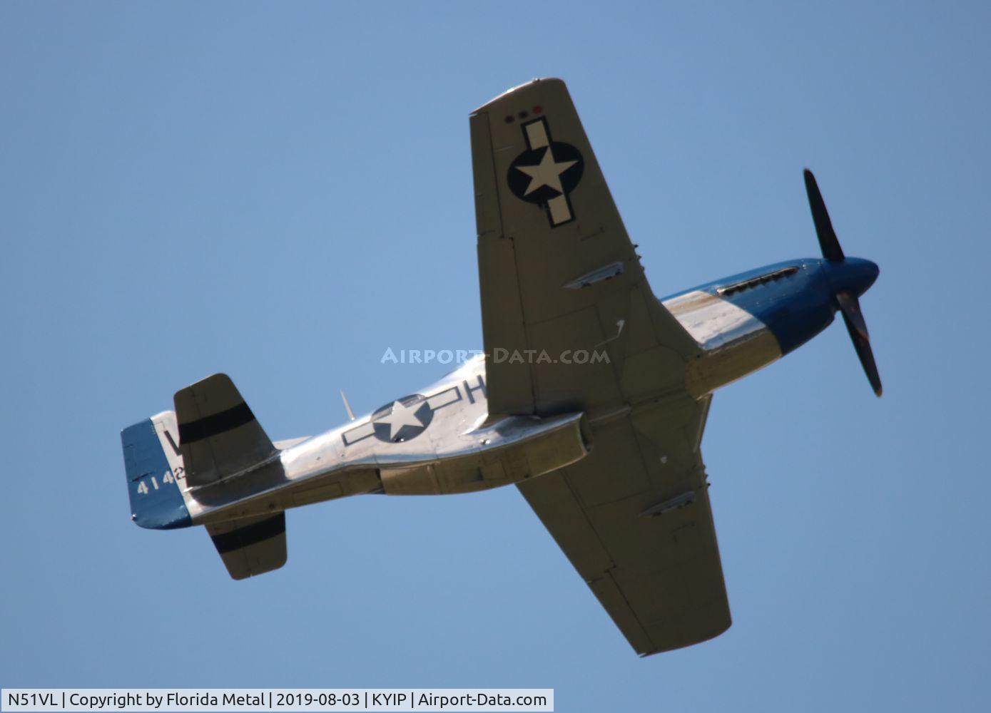 N51VL, 1944 North American F-51D Mustang C/N 122-40196, Thunder Over Michigan 2019