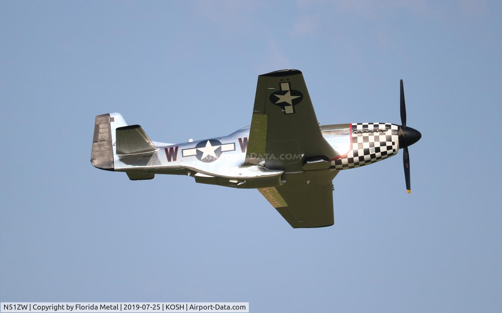 N51ZW, 1944 North American P-51D Mustang C/N 44-13903JP, Air Venture 2019