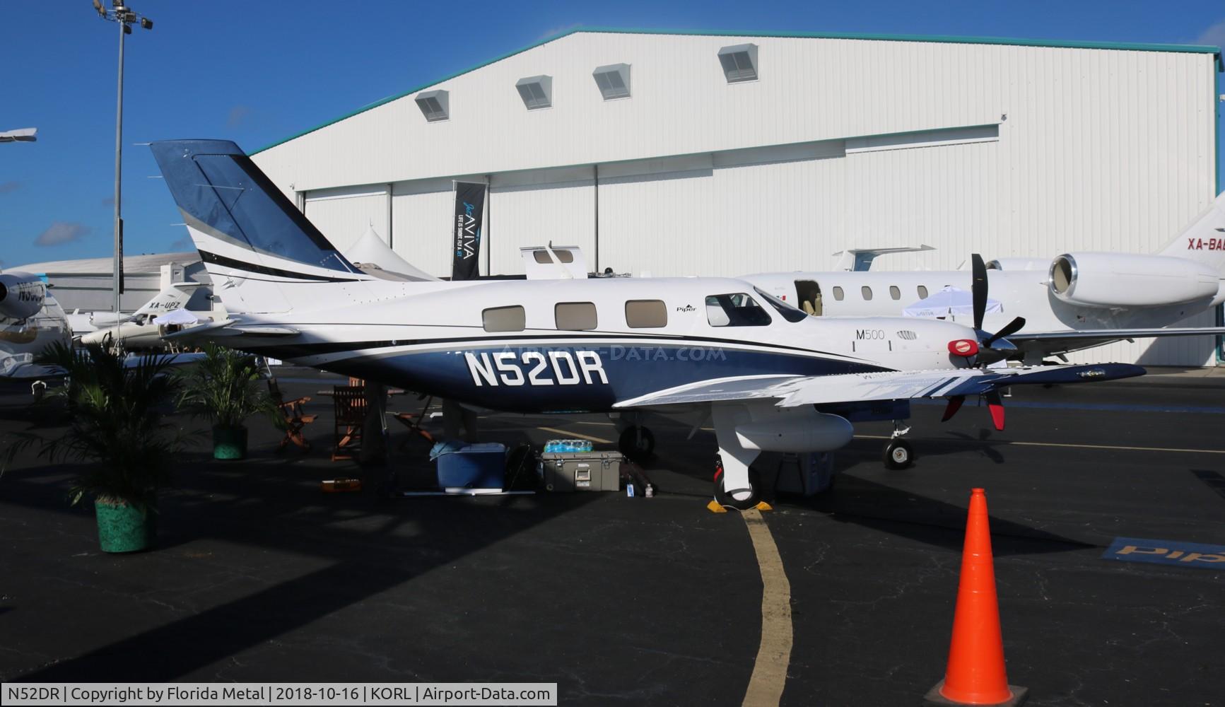 N52DR, 2018 Piper PA-46-500TP C/N 4697645, NBAA 2018