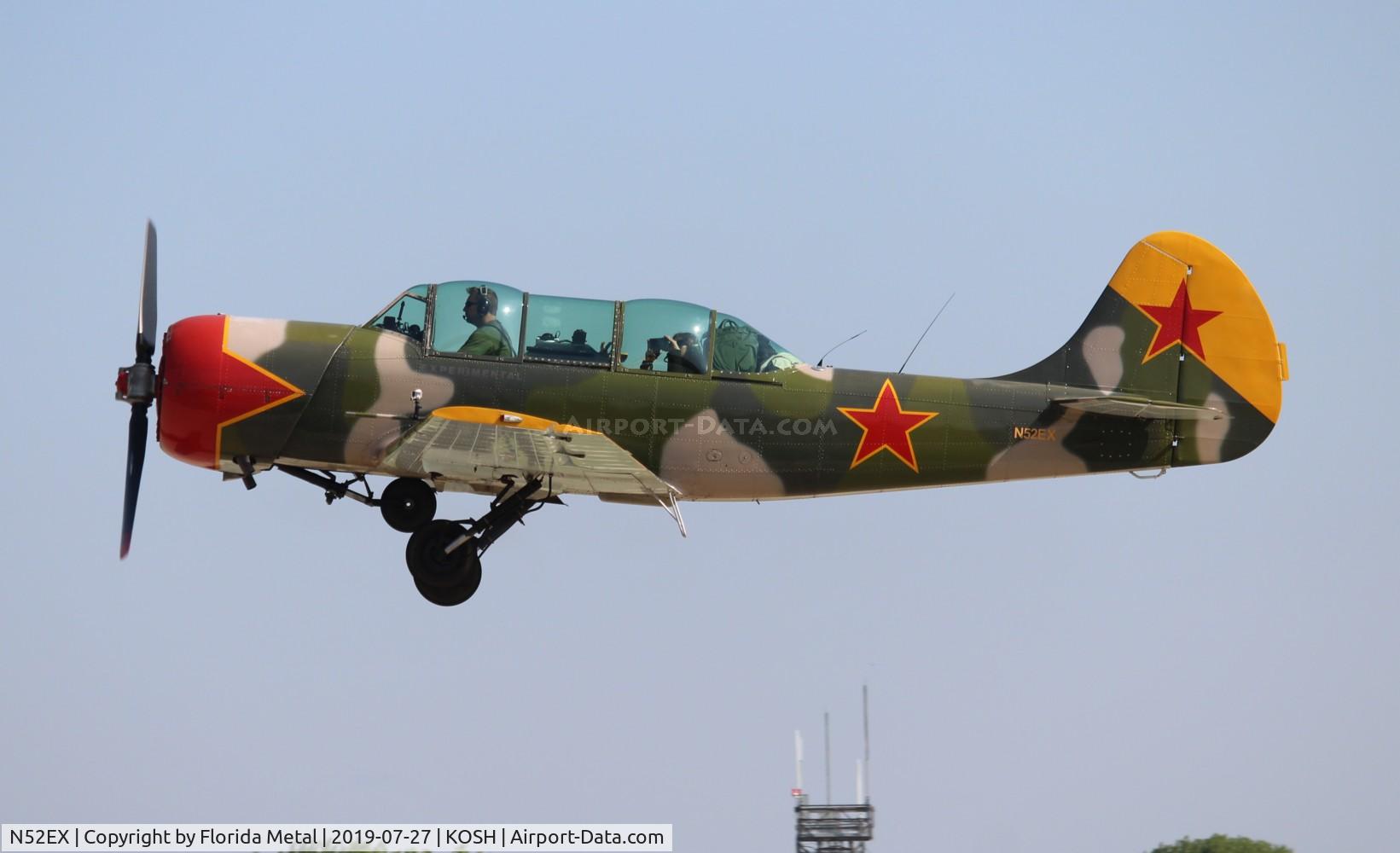 N52EX, 1988 Yakovlev (Aerostar) Yak-52 C/N 888407, Air Venture 2019