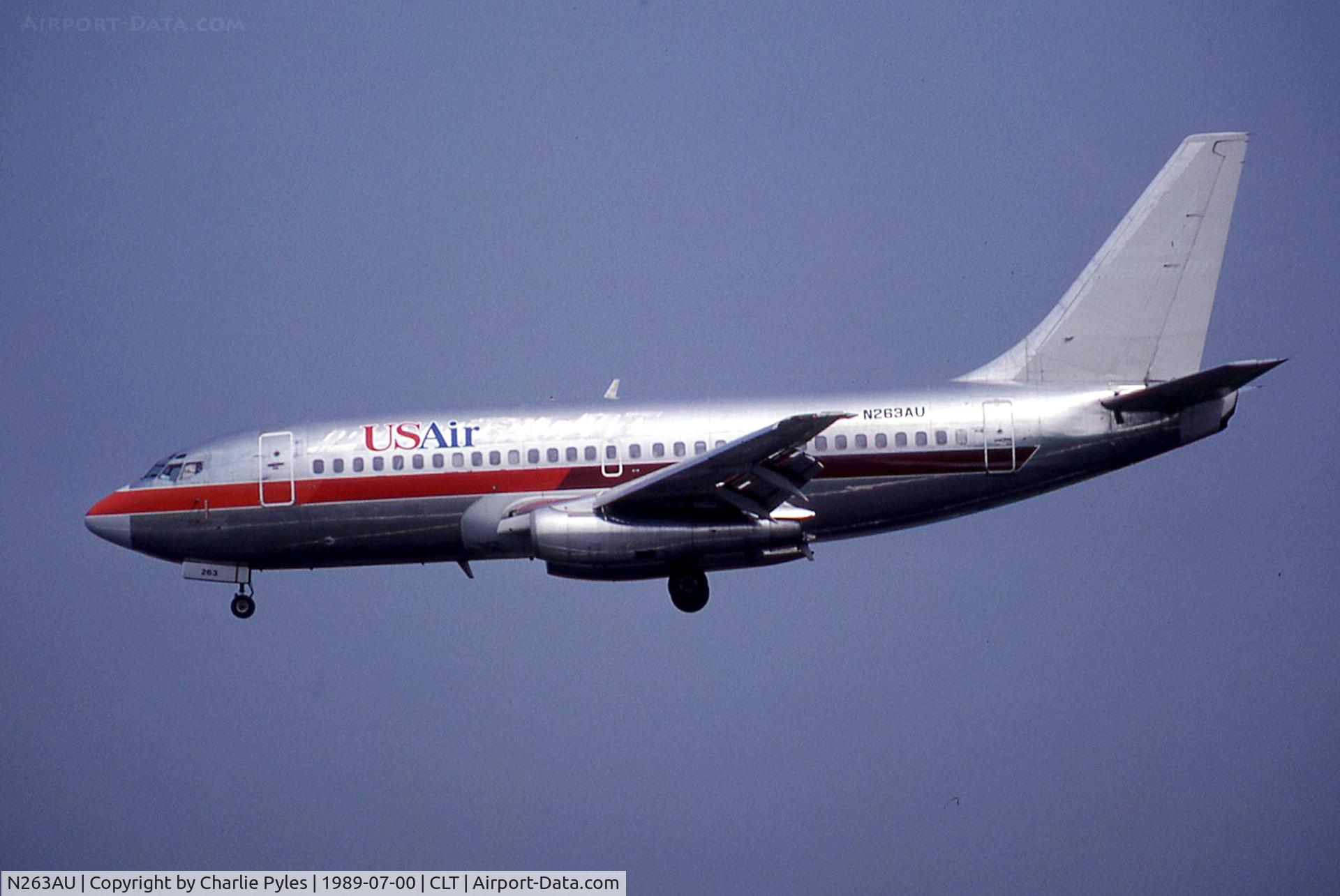 N263AU, 1980 Boeing 737-201 C/N 22869, PI Titles still decernable