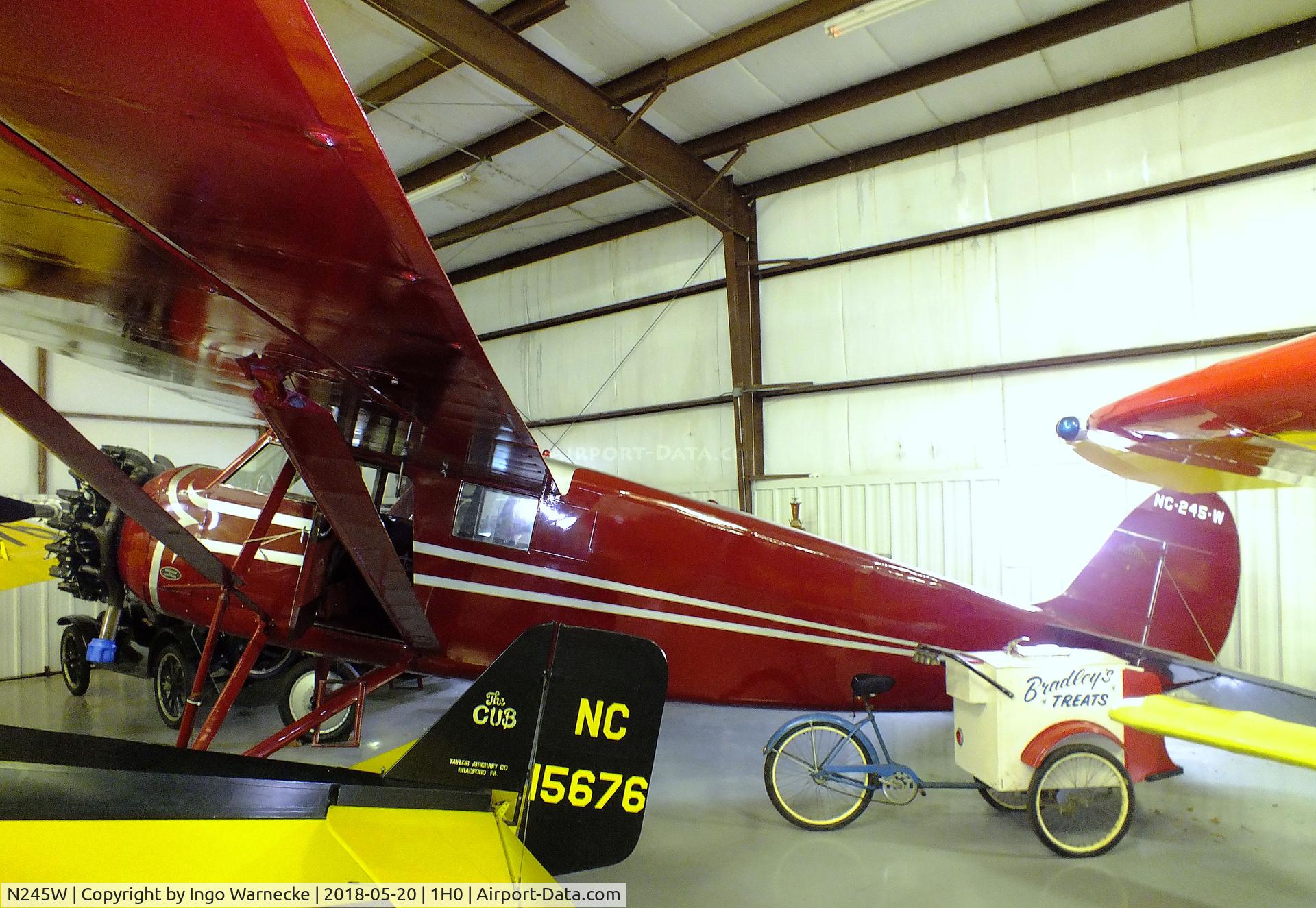 N245W, 1930 Stinson SM-8A Junior C/N 4064, Stinson SM-8A Junior at the Aircraft Restoration Museum at Creve Coeur airfield, Maryland Heights MO