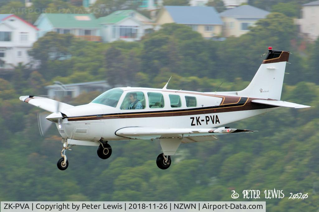 ZK-PVA, 1989 Beech A36 Bonanza 36 C/N E-2490, Dr P M van Ammers, Auckland