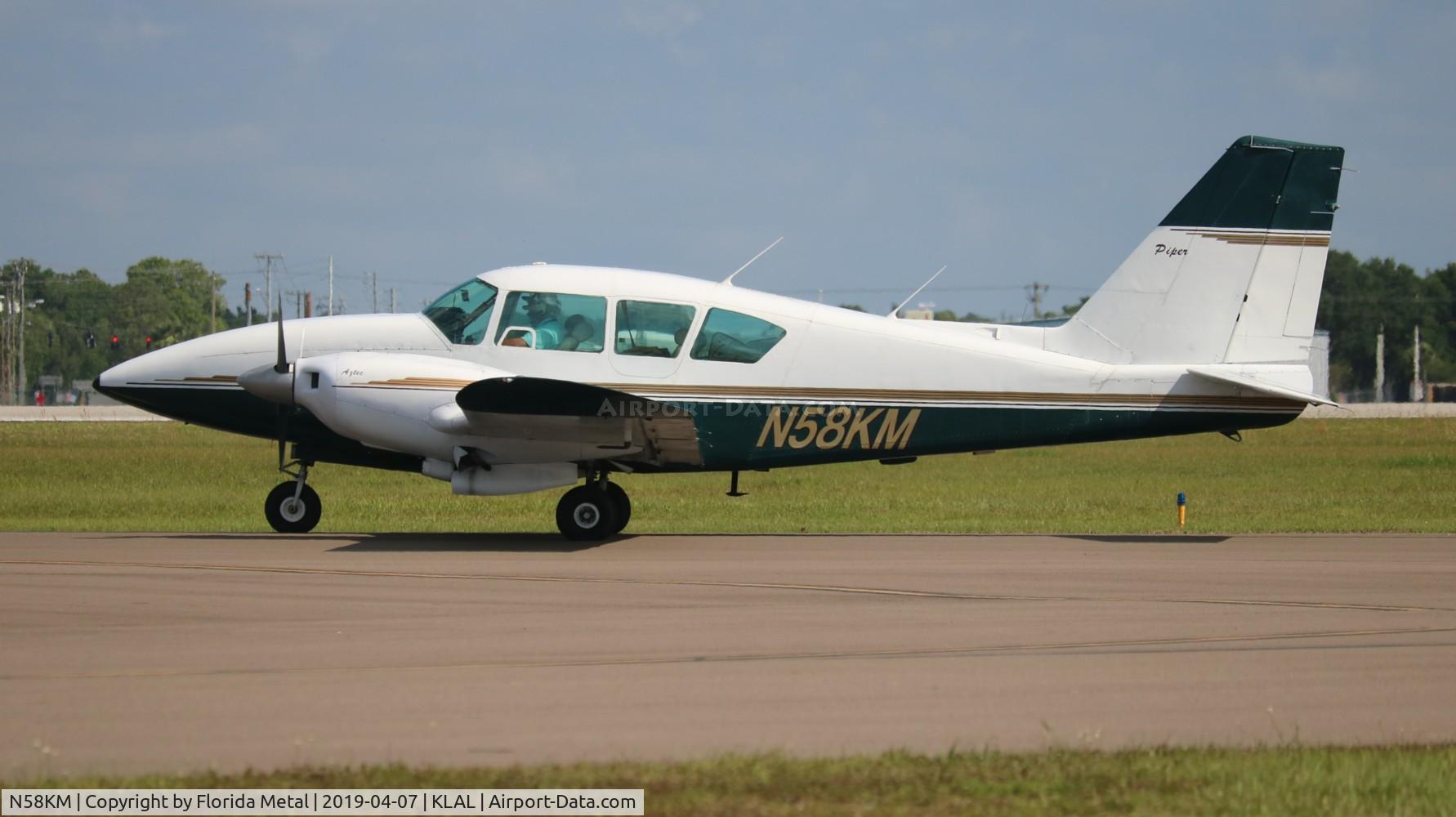N58KM, 1974 Piper PA-23-250 Aztec C/N 27-7405440, Sun N Fun 2019