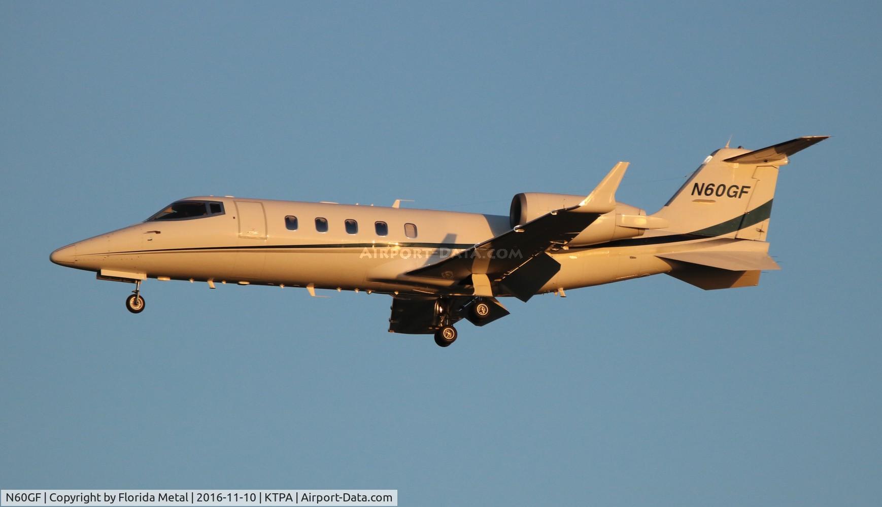 N60GF, 1996 Learjet Inc 60 C/N 077, TPA 2016