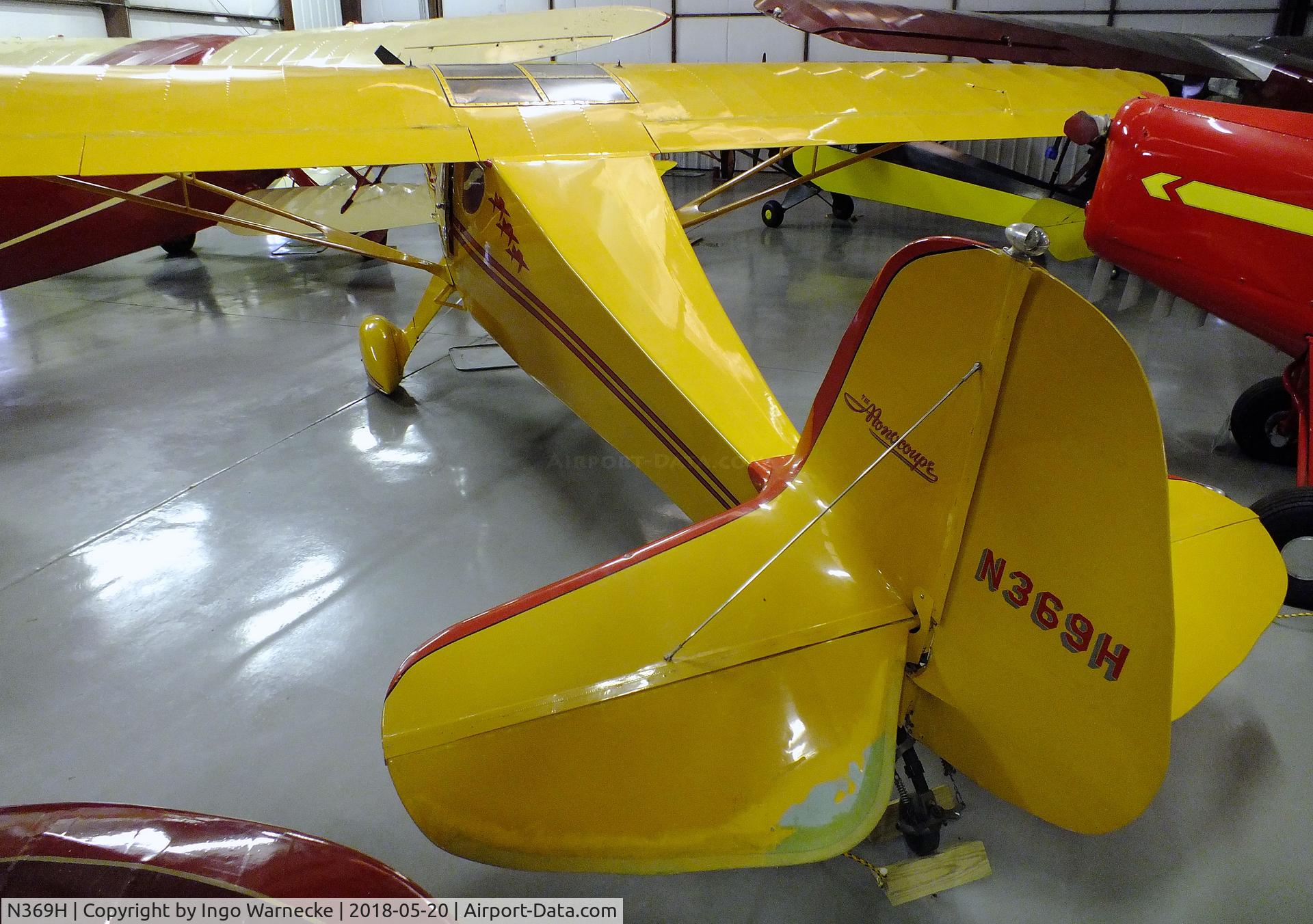 N369H, 1948 Monocoupe 90AL-115 C/N 863, Monocoupe 90 AL-115 at the Aircraft Restoration Museum at Creve Coeur airfield, Maryland Heights MO