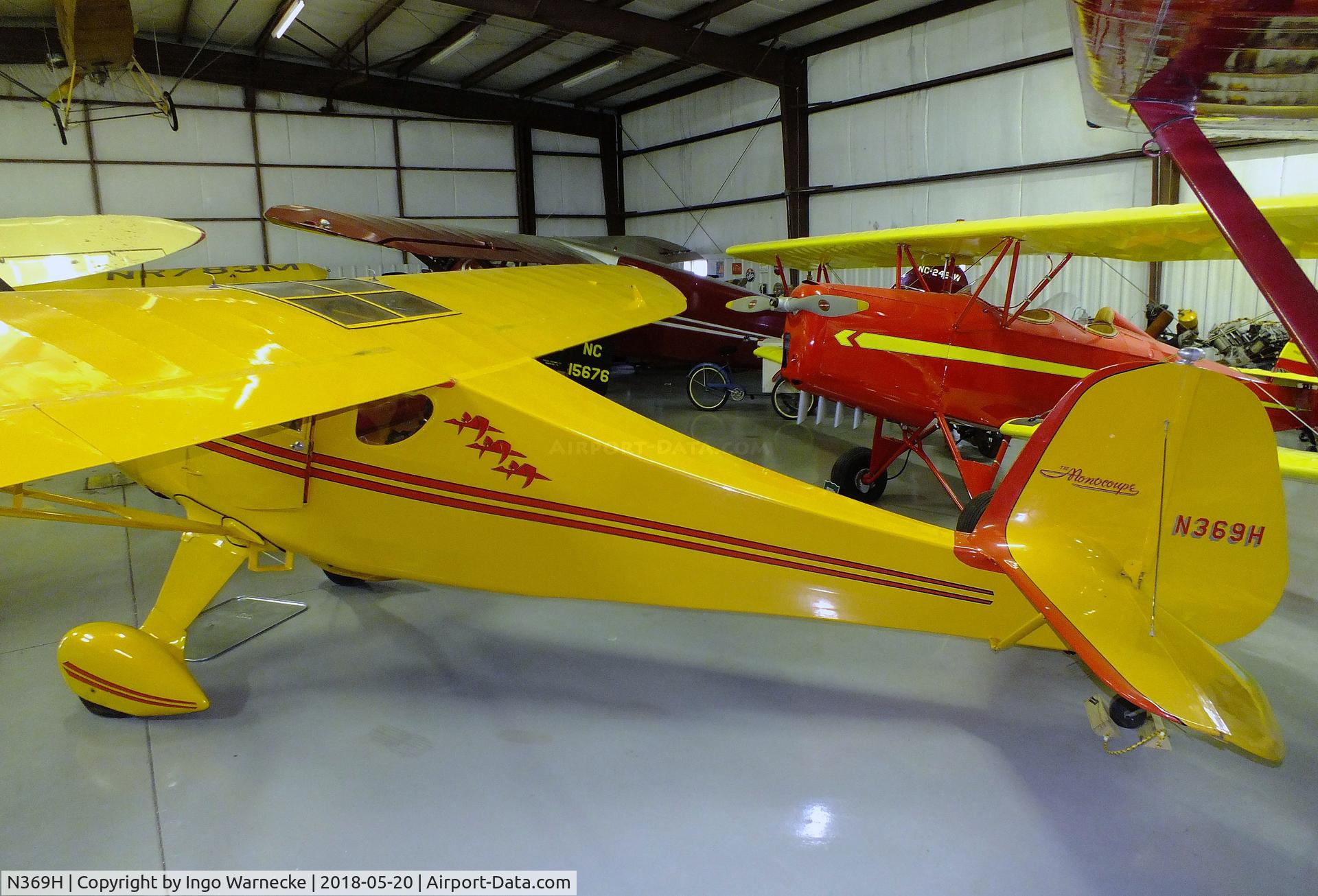 N369H, 1948 Monocoupe 90AL-115 C/N 863, Monocoupe 90 AL-115 at the Aircraft Restoration Museum at Creve Coeur airfield, Maryland Heights MO
