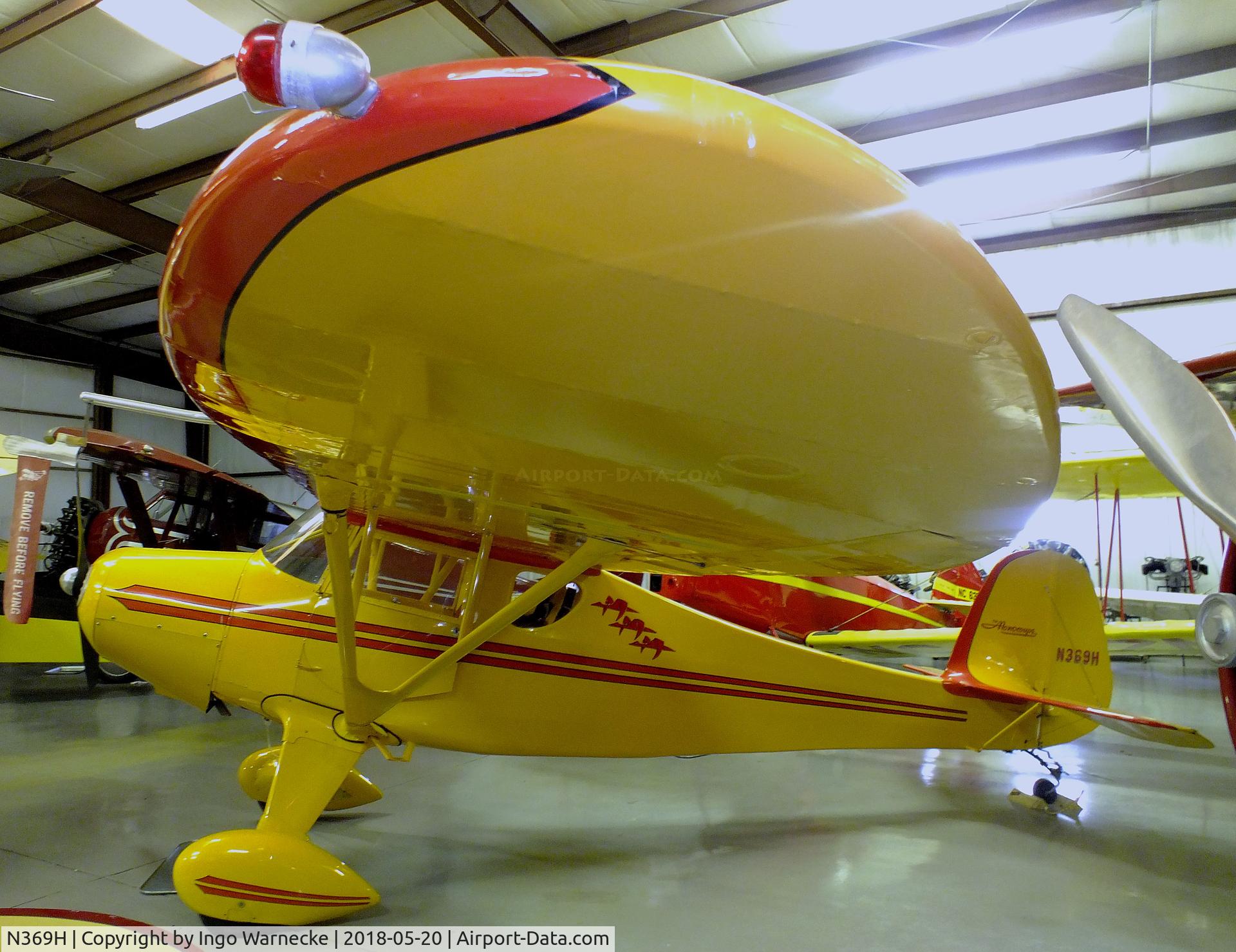 N369H, 1948 Monocoupe 90AL-115 C/N 863, Monocoupe 90 AL-115 at the Aircraft Restoration Museum at Creve Coeur airfield, Maryland Heights MO