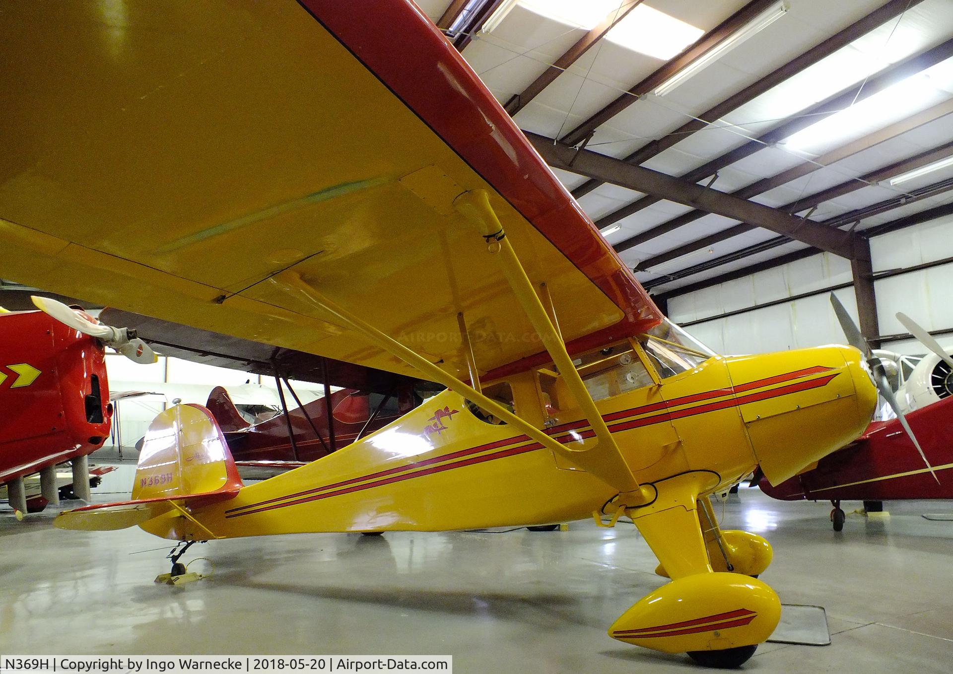 N369H, 1948 Monocoupe 90AL-115 C/N 863, Monocoupe 90 AL-115 at the Aircraft Restoration Museum at Creve Coeur airfield, Maryland Heights MO
