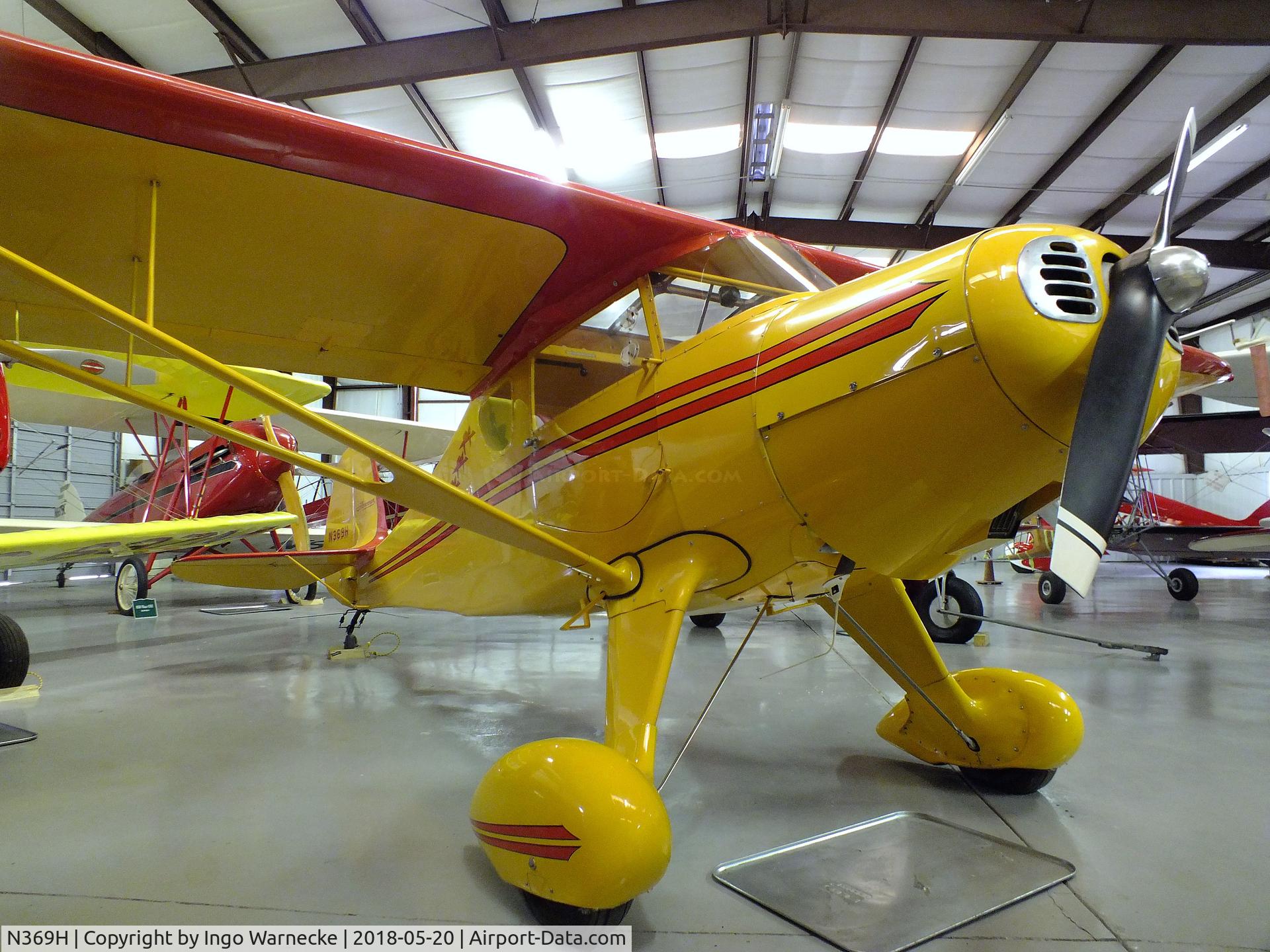 N369H, 1948 Monocoupe 90AL-115 C/N 863, Monocoupe 90 AL-115 at the Aircraft Restoration Museum at Creve Coeur airfield, Maryland Heights MO