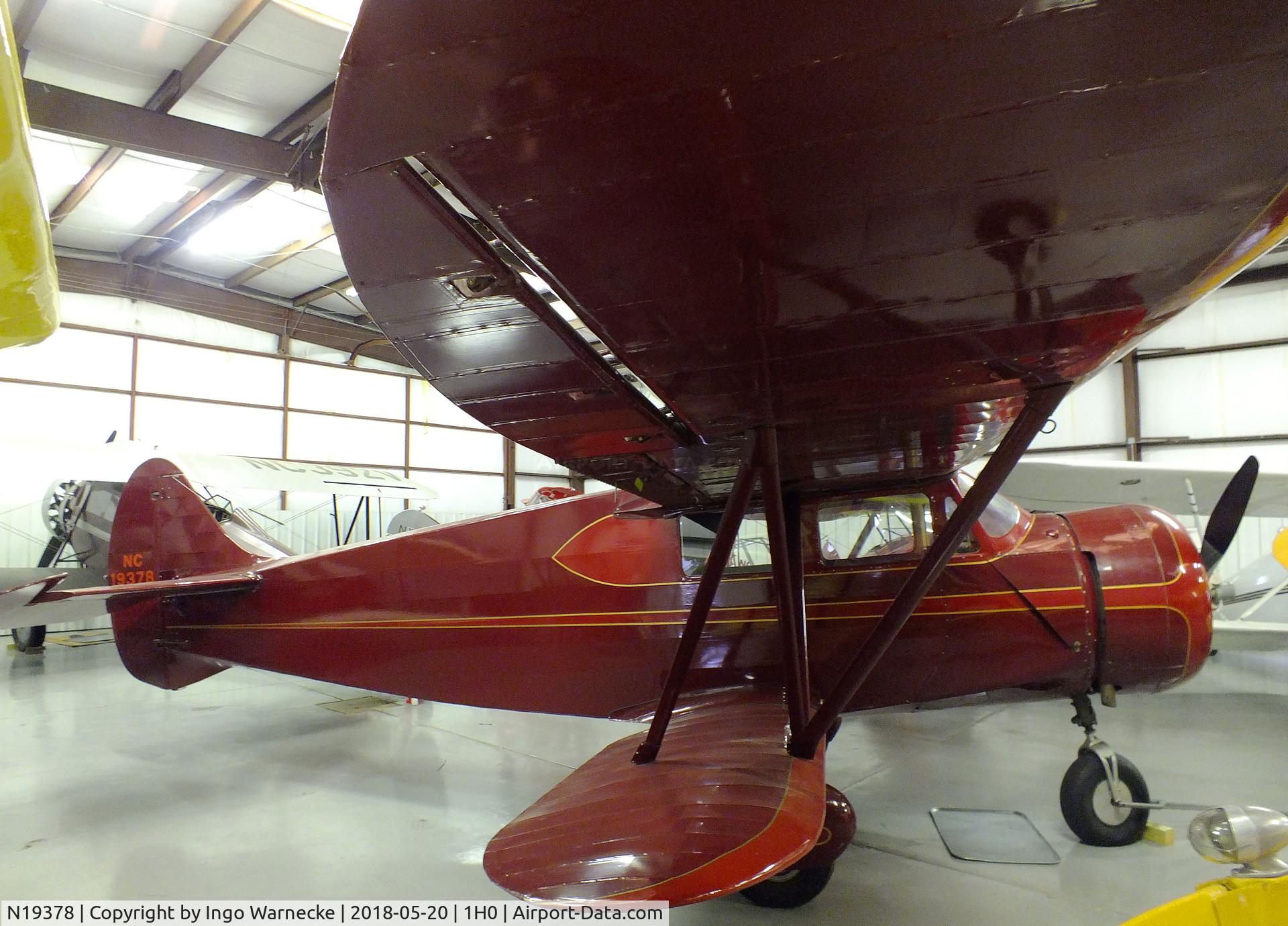 N19378, 1938 Waco AVN-8 C/N 5111, Waco AVN-8 at the Aircraft Restoration Museum at Creve Coeur airfield, Maryland Heights MO