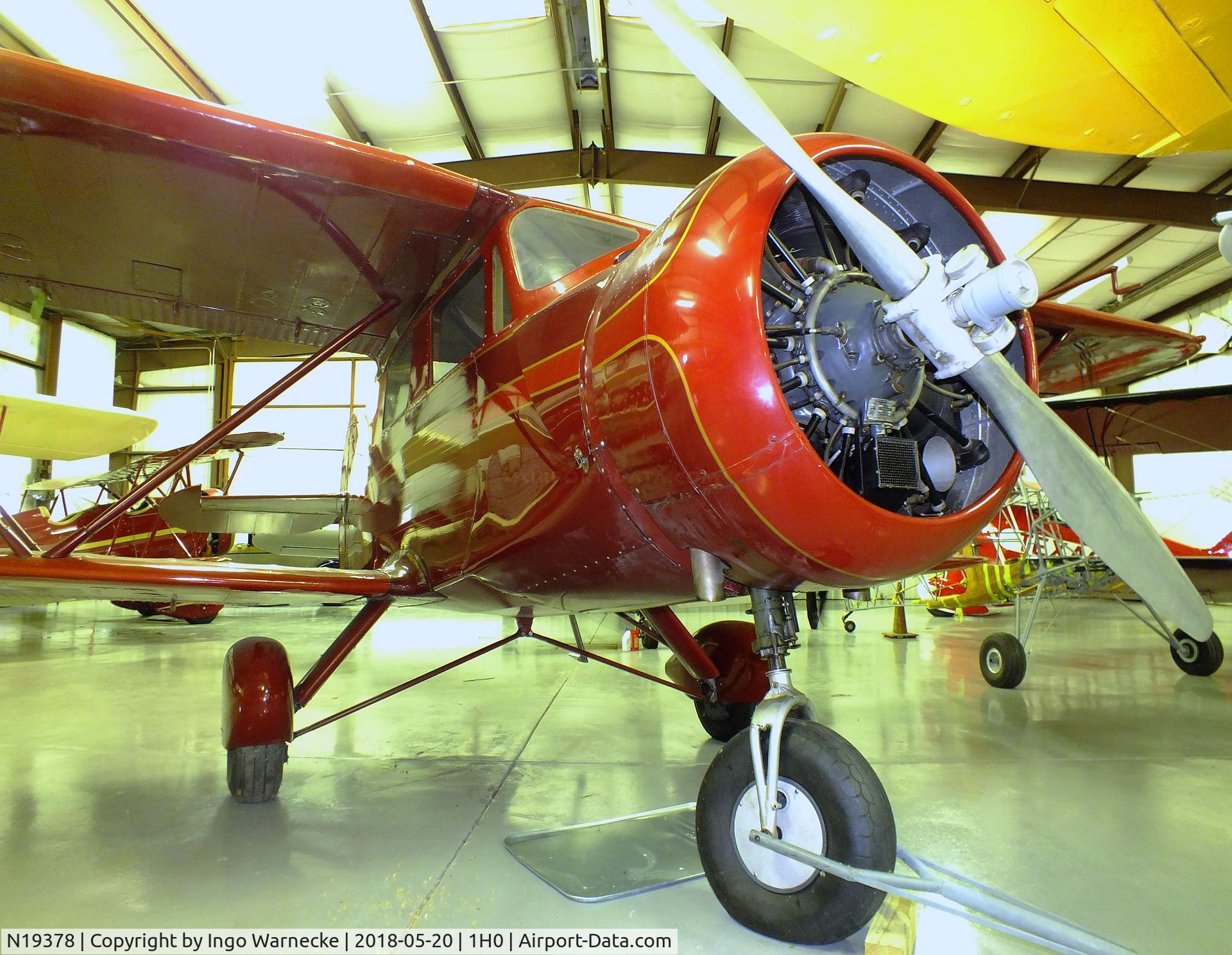 N19378, 1938 Waco AVN-8 C/N 5111, Waco AVN-8 at the Aircraft Restoration Museum at Creve Coeur airfield, Maryland Heights MO