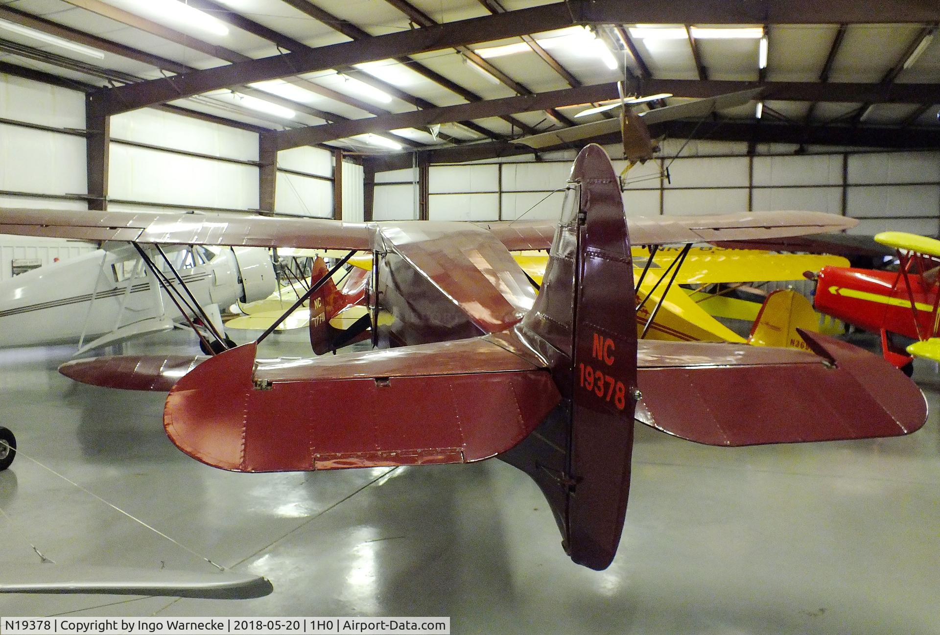 N19378, 1938 Waco AVN-8 C/N 5111, Waco AVN-8 at the Aircraft Restoration Museum at Creve Coeur airfield, Maryland Heights MO