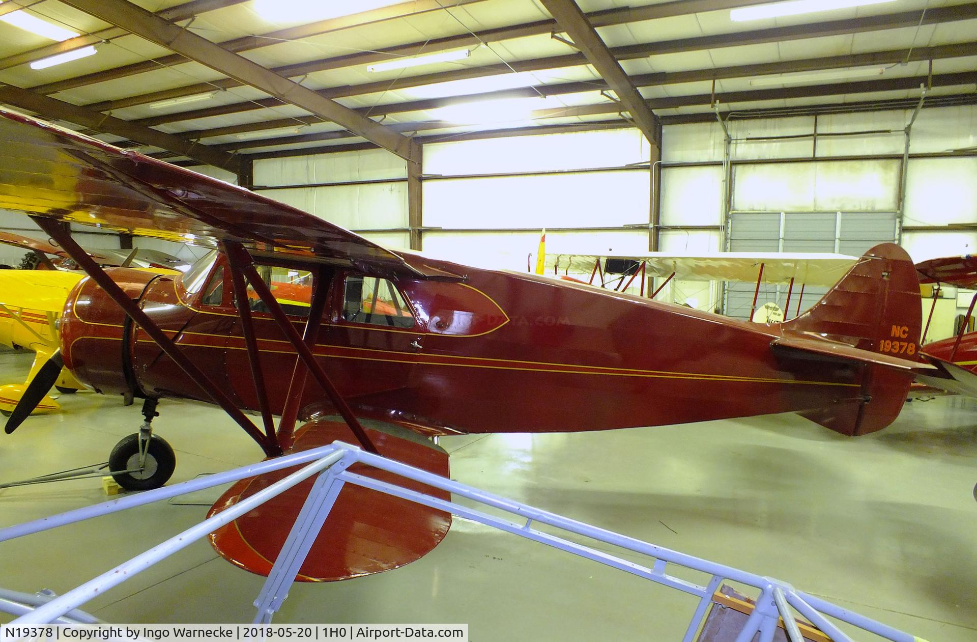 N19378, 1938 Waco AVN-8 C/N 5111, Waco AVN-8 at the Aircraft Restoration Museum at Creve Coeur airfield, Maryland Heights MO