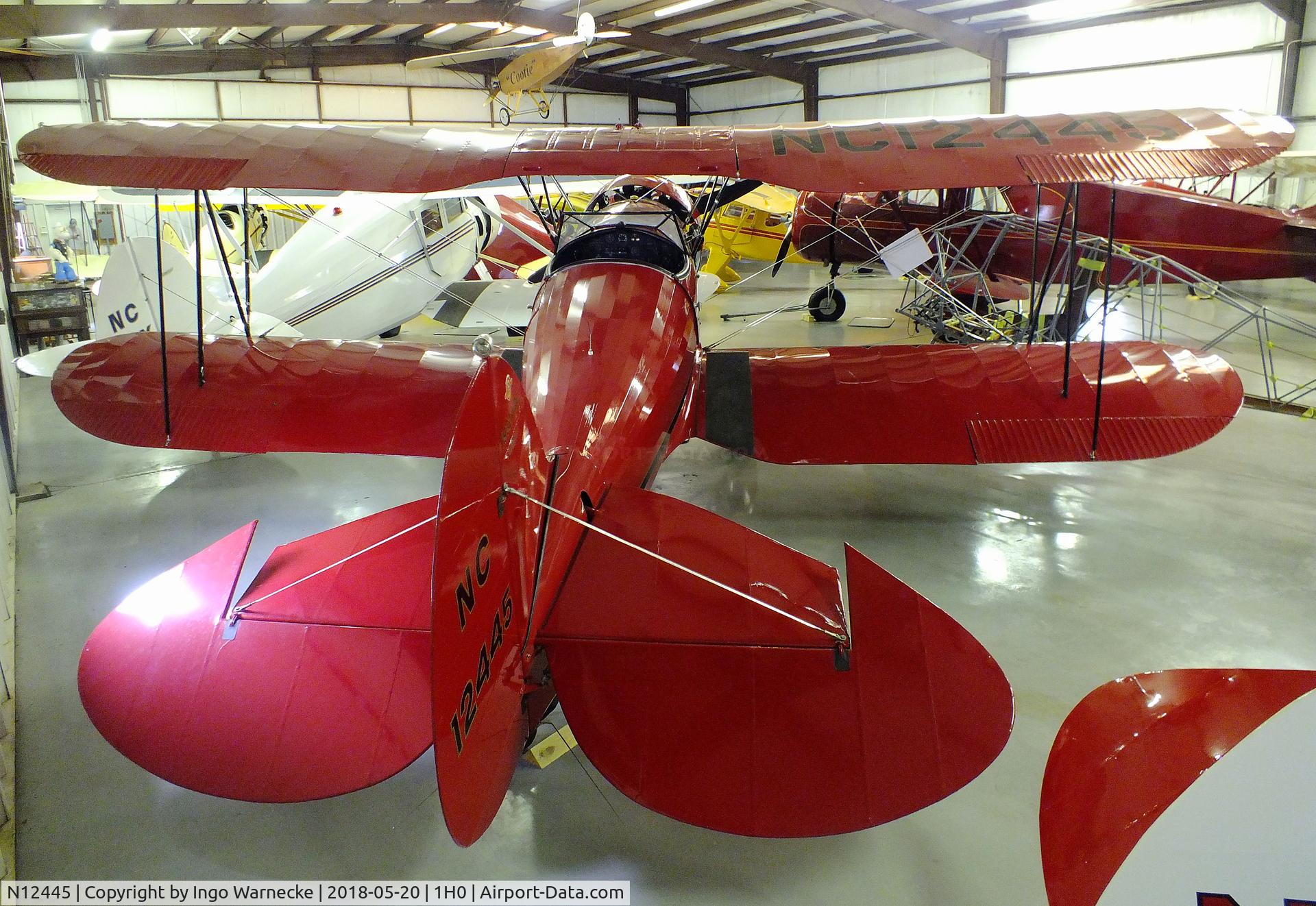 N12445, 1932 Waco PBA C/N 3598, Waco PBA at the Aircraft Restoration Museum at Creve Coeur airfield, Maryland Heights MO