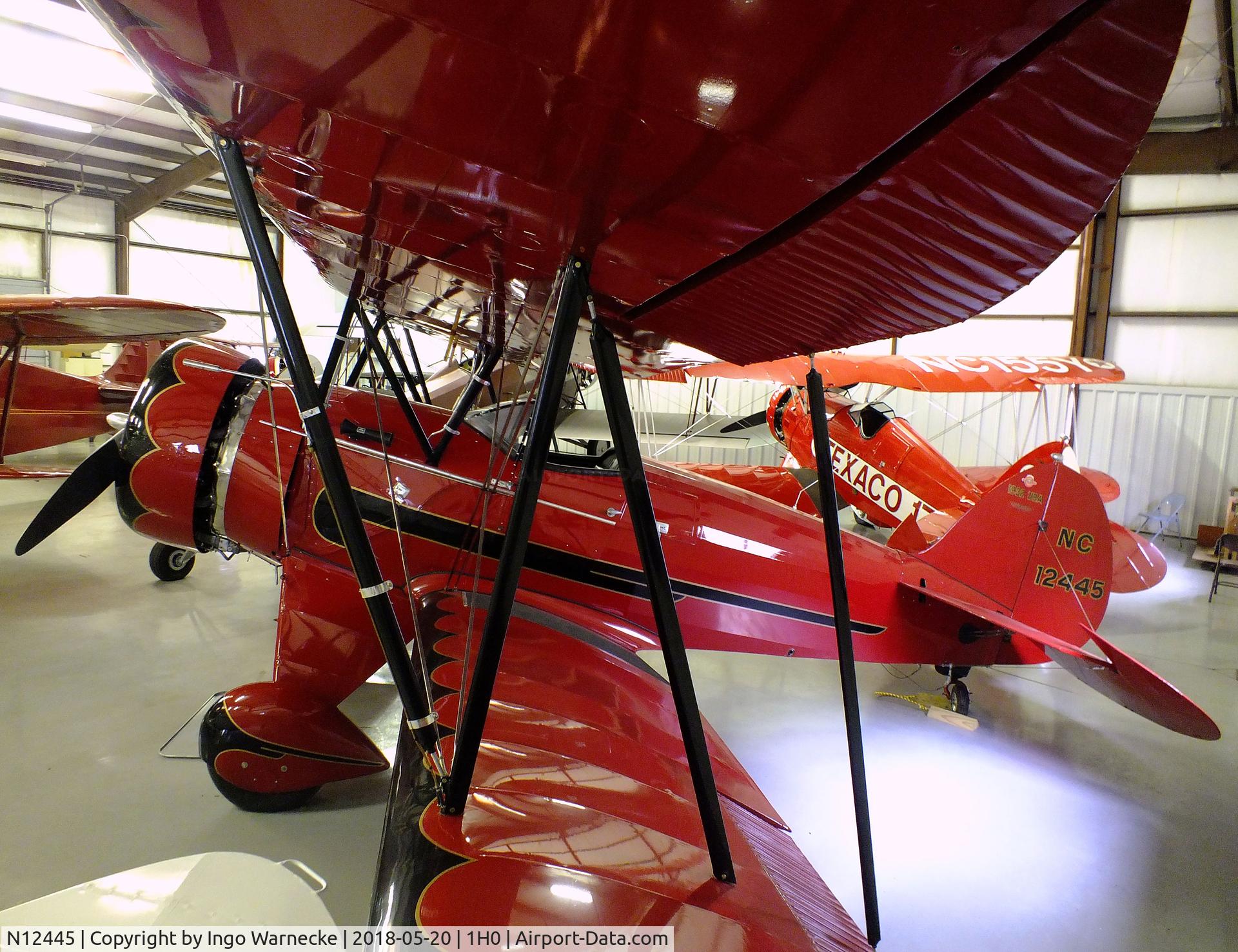 N12445, 1932 Waco PBA C/N 3598, Waco PBA at the Aircraft Restoration Museum at Creve Coeur airfield, Maryland Heights MO
