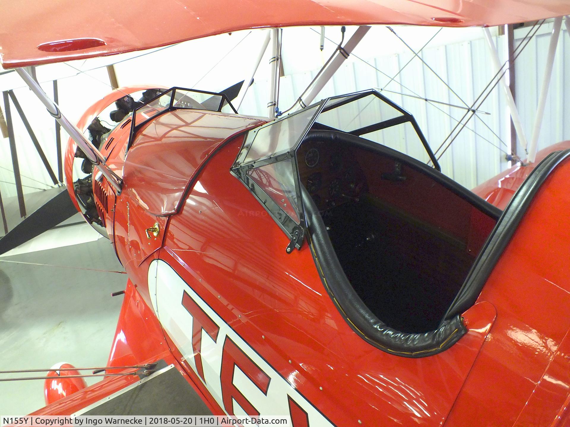 N155Y, 1932 Waco UBF C/N 3618, Waco UBF at the Aircraft Restoration Museum at Creve Coeur airfield, Maryland Heights MO