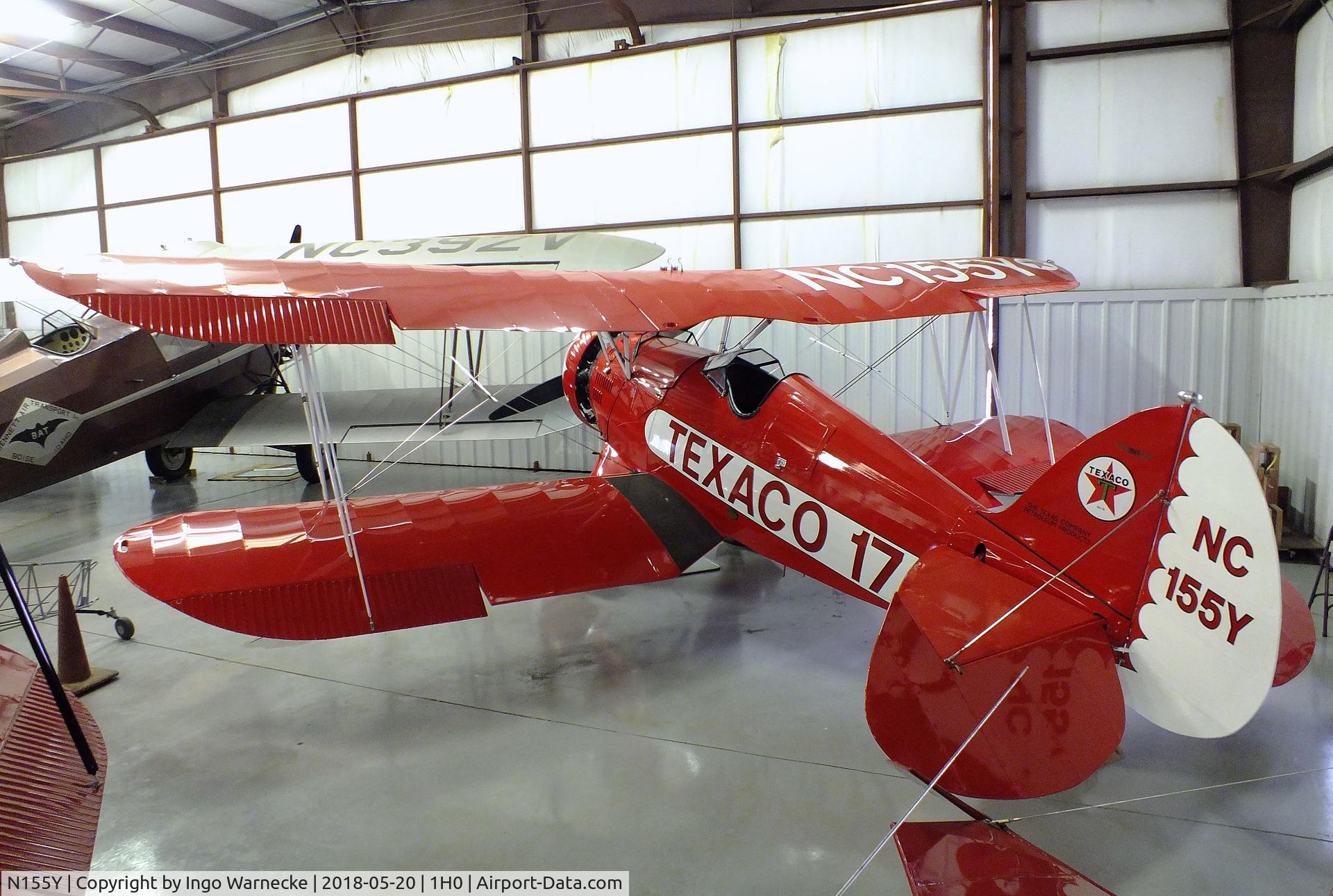 N155Y, 1932 Waco UBF C/N 3618, Waco UBF at the Aircraft Restoration Museum at Creve Coeur airfield, Maryland Heights MO