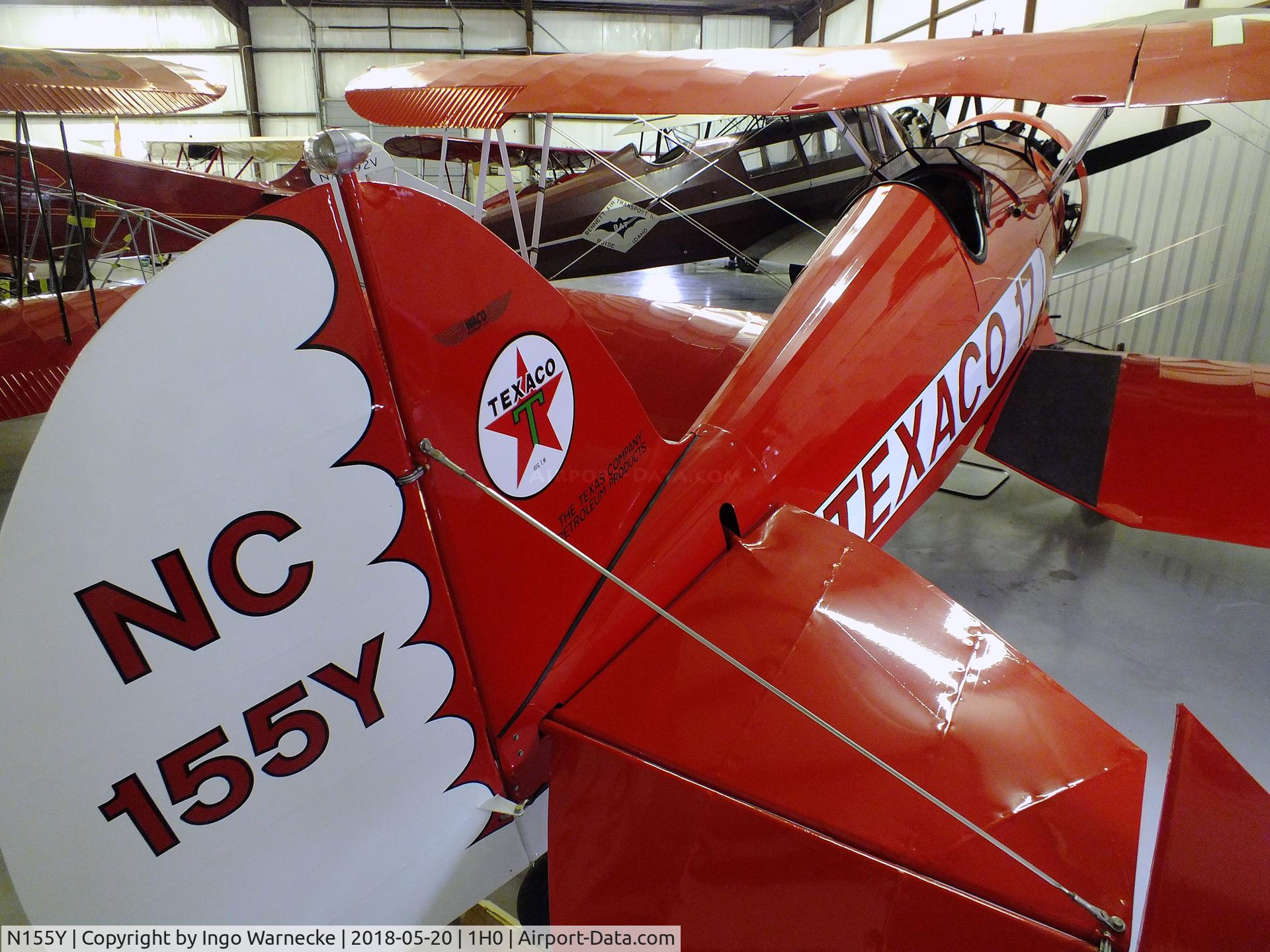 N155Y, 1932 Waco UBF C/N 3618, Waco UBF at the Aircraft Restoration Museum at Creve Coeur airfield, Maryland Heights MO