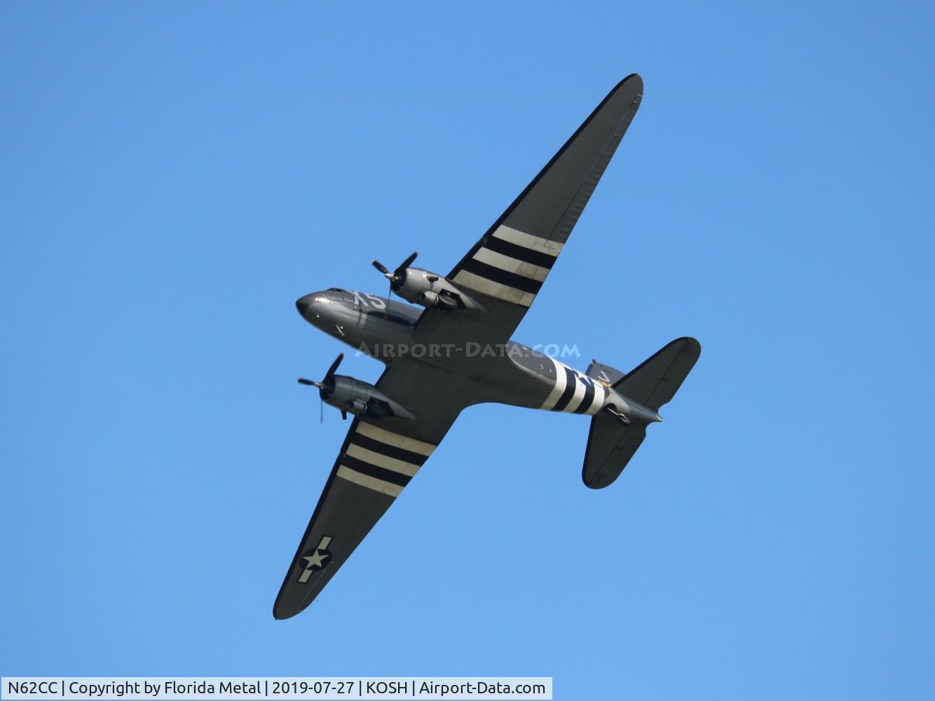 N62CC, 1943 Douglas DC-3C (C-47A-DL) C/N 13798, Air Venture 2019
