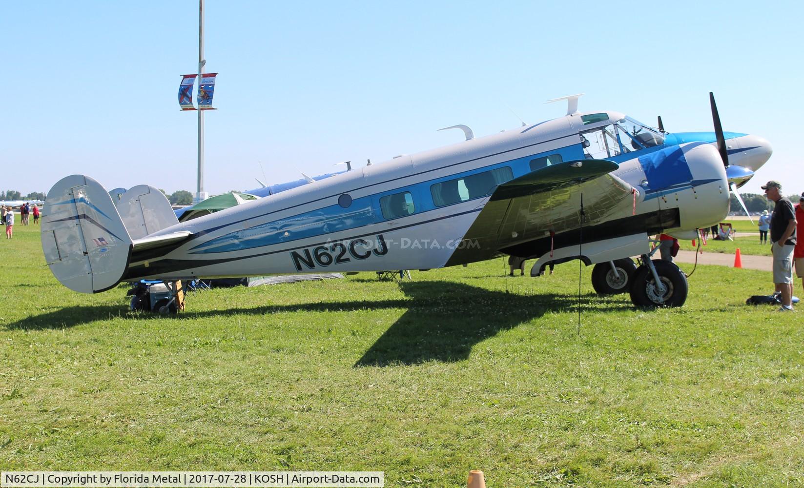 N62CJ, 1962 Beech H-18 C/N BA-633, Air Venture 2017