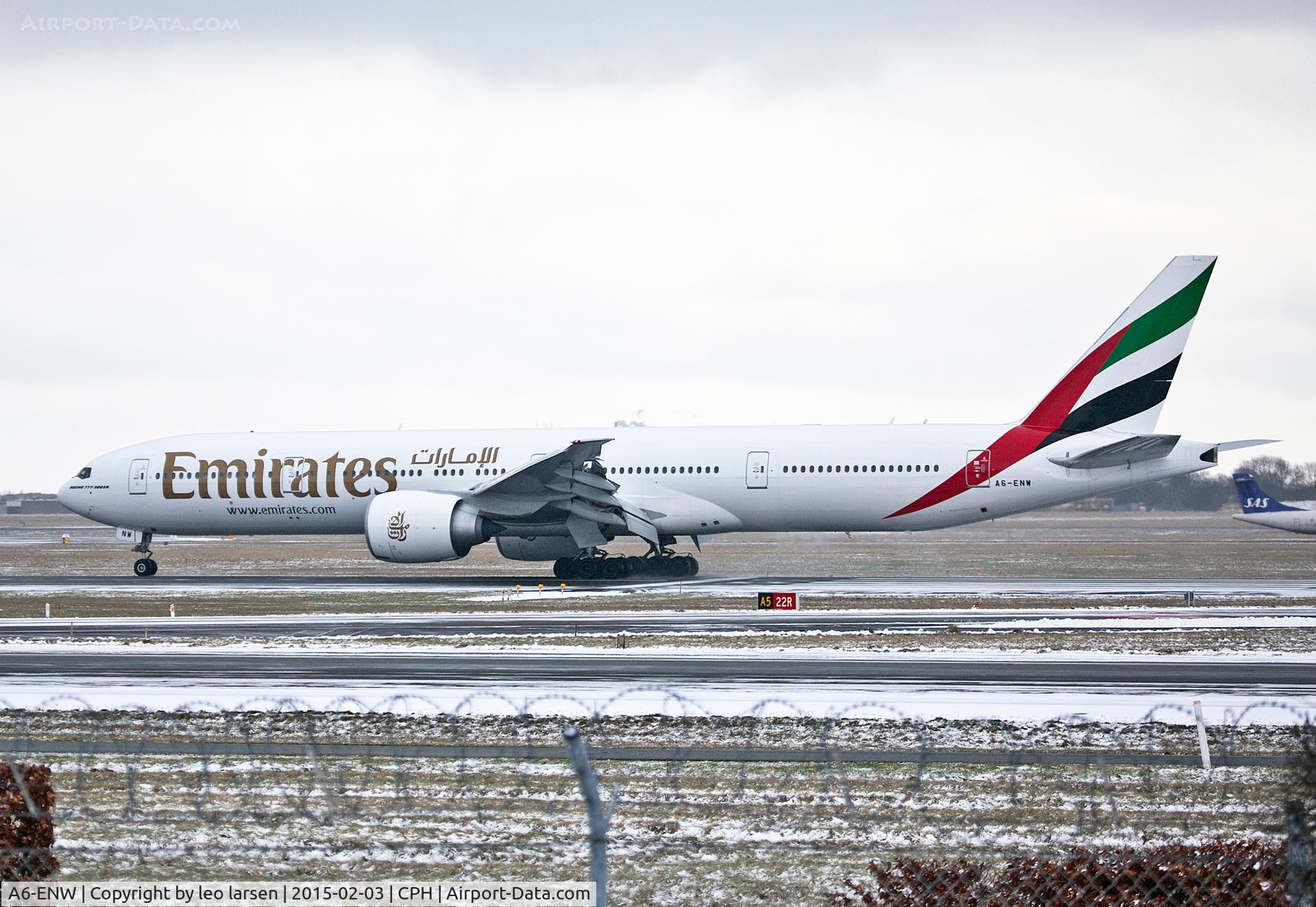 A6-ENW, 2014 Boeing 777-31H/ER C/N 41369, Copenhagen 3.2.2015