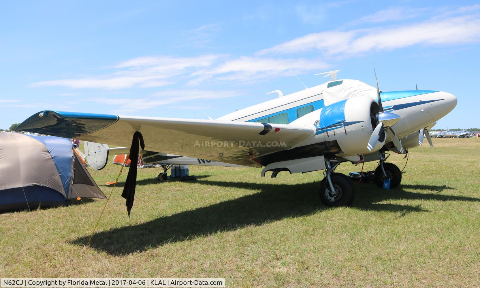 N62CJ, 1962 Beech H-18 C/N BA-633, Sun N Fun 2017