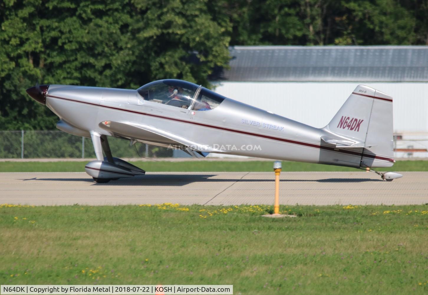 N64DK, 1991 Vans RV-6 C/N 20009, Air Venture 2018