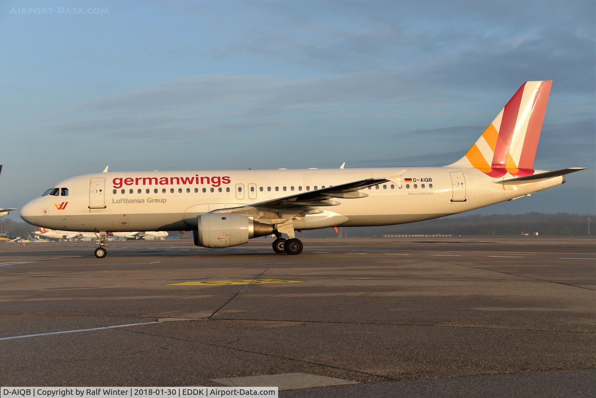 D-AIQB, 1991 Airbus A320-211 C/N 0200, Airbus A320-211 - 4U GWI Germanwings ex. Lufthansa 'Bielefeld' - 200 - DAIQB - 30.01.2018 - CGN
