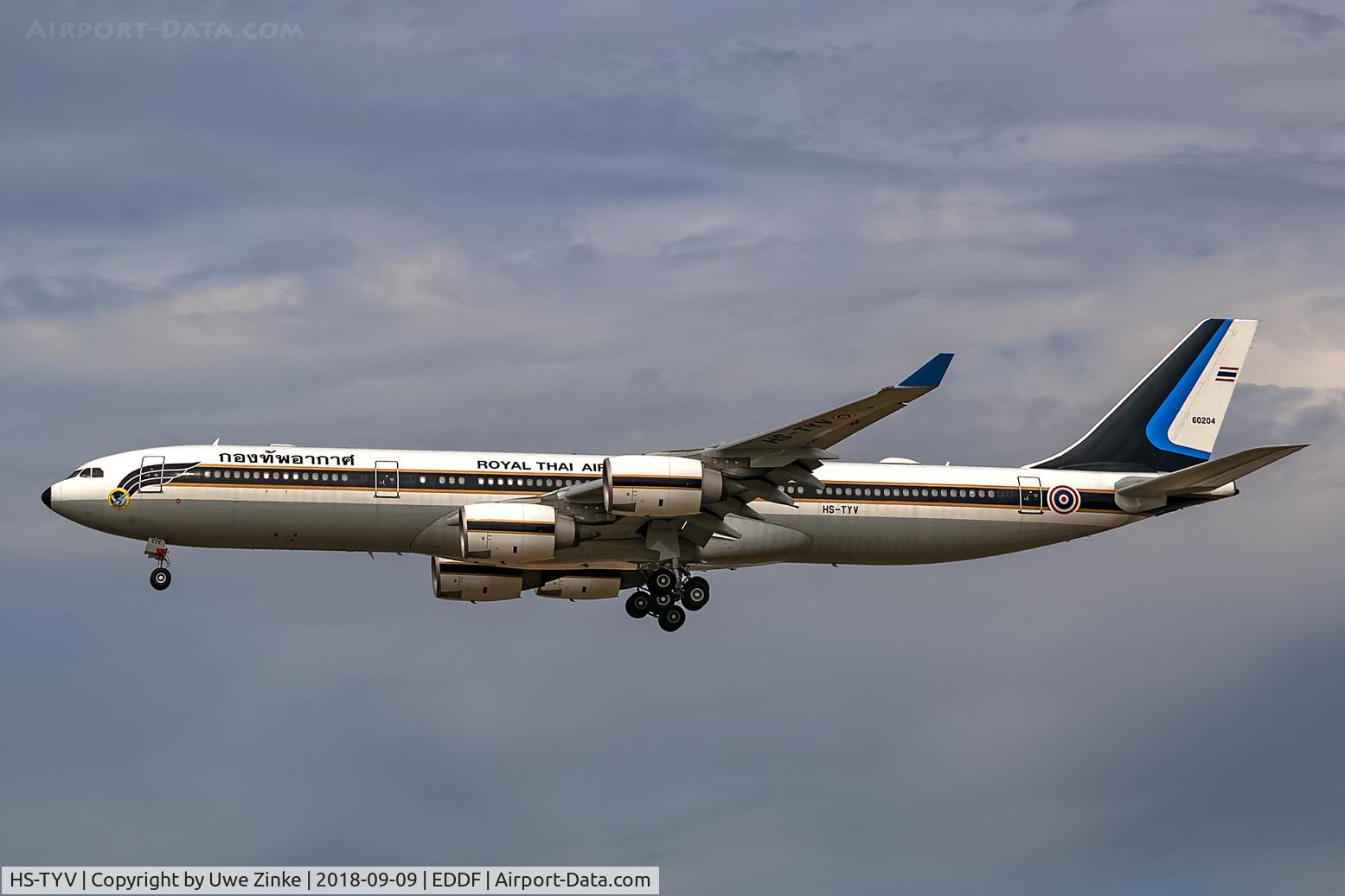 HS-TYV, 2005 Airbus A340-541 C/N 698, Frankfurt