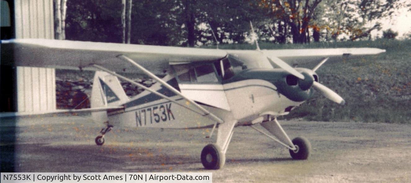 N7553K, Piper PA-20 Pacer C/N 0000, Pacer at Spring Hill Airpark around 1977
