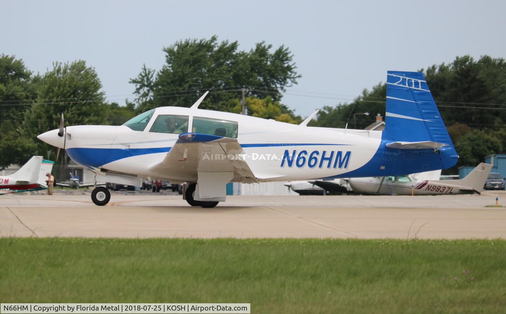 N66HM, 1981 Mooney M20J 201 C/N 24-1182, Air Venture 2018