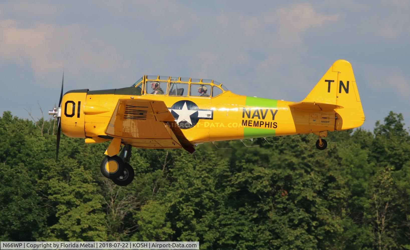 N66WP, 1951 North American T-6G Texan C/N 182-792, Air Venture 2018
