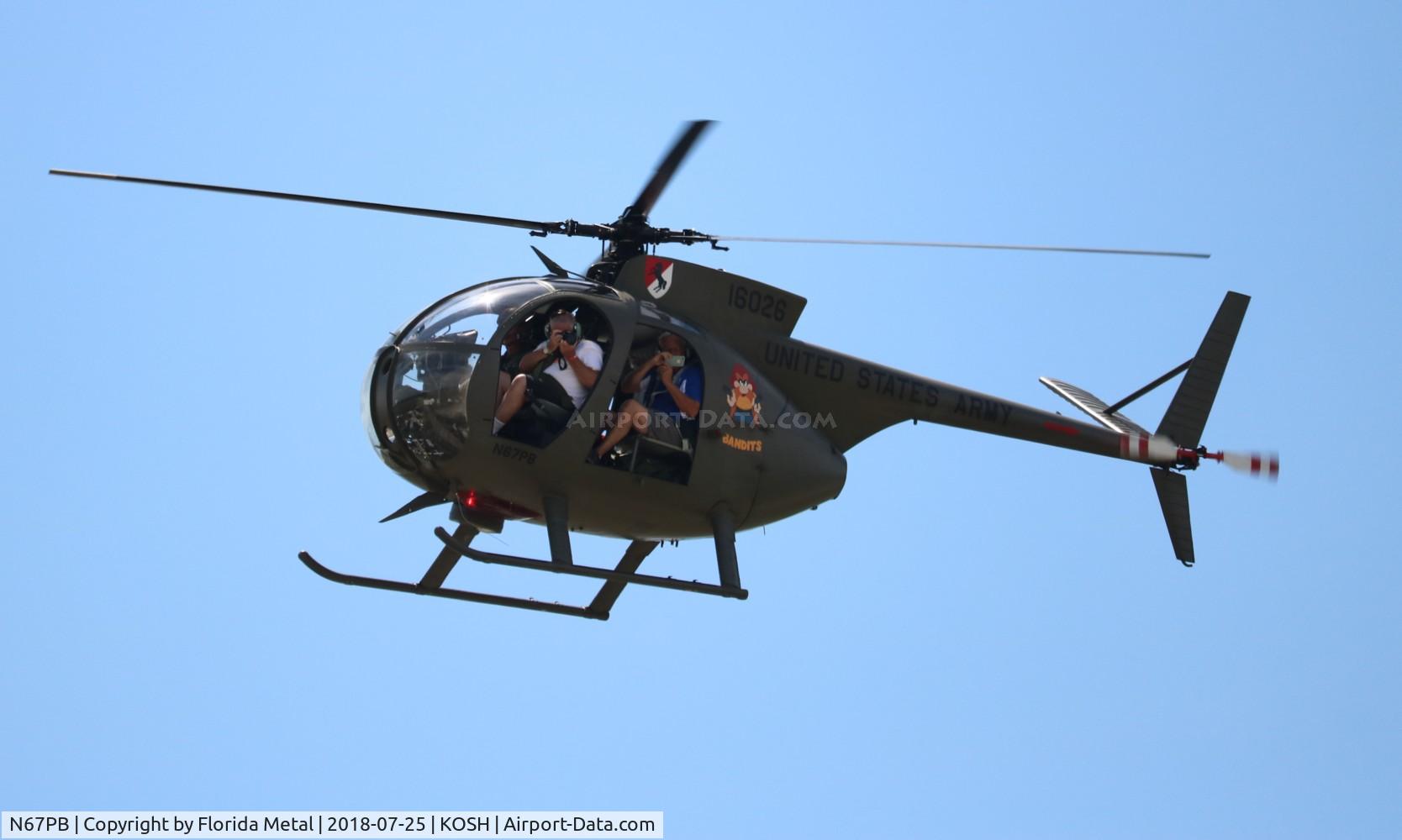 N67PB, 1968 Hughes OH-6A Cayuse C/N 480411, Air Venture 2018