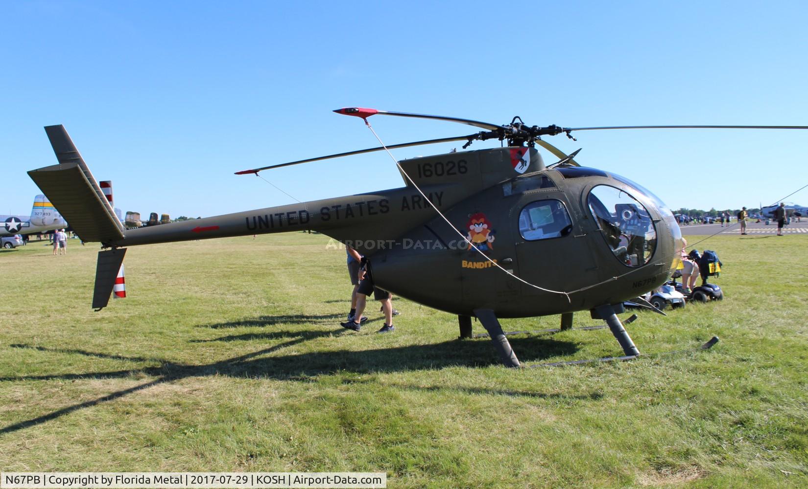 N67PB, 1968 Hughes OH-6A Cayuse C/N 480411, Air Venture 2017