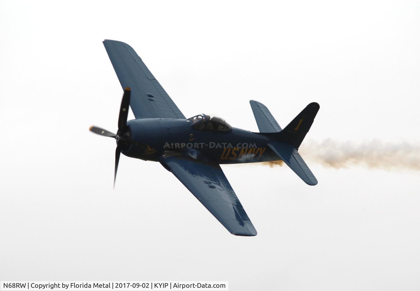 N68RW, 1947 Grumman F8F-2 (G58) Bearcat C/N D.1162, Thunder Over Michigan 2017