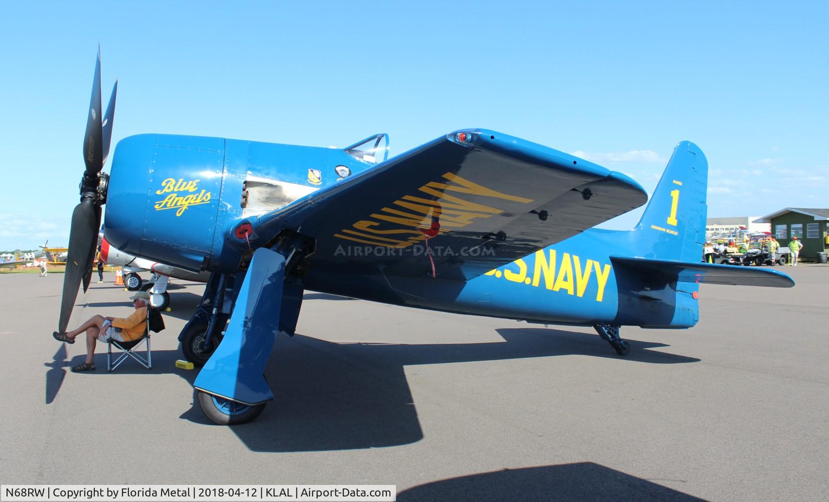 N68RW, 1947 Grumman F8F-2 (G58) Bearcat C/N D.1162, Sun N Fun 2018