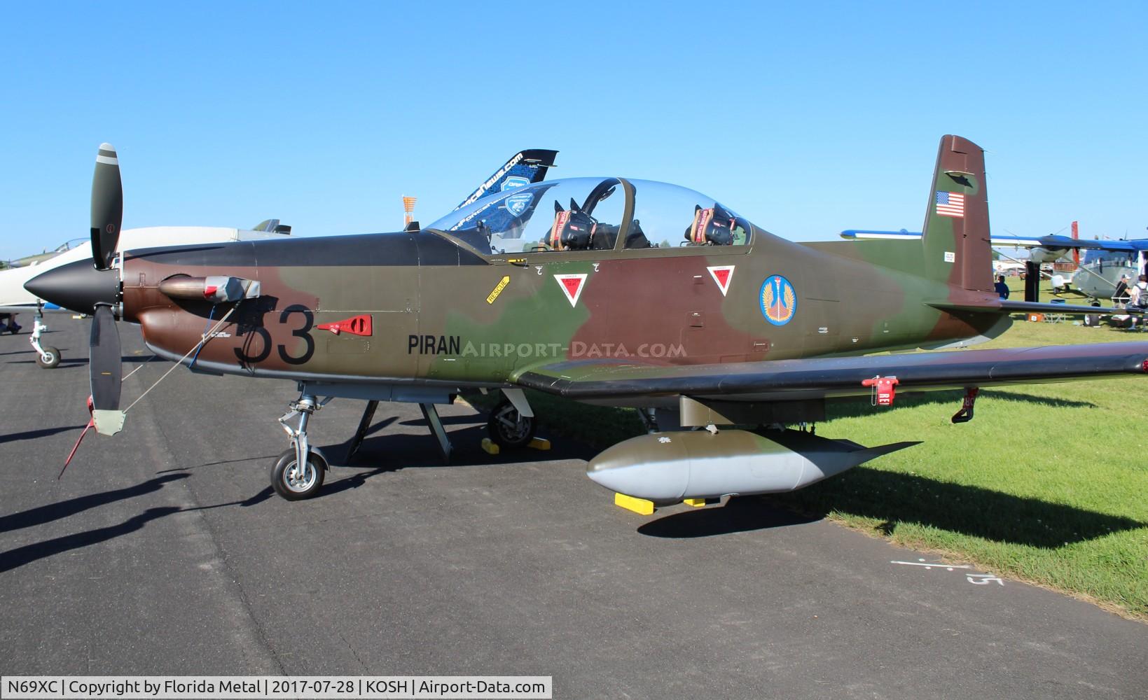 N69XC, Pilatus PC-9 C/N 182, Air Venture 2017