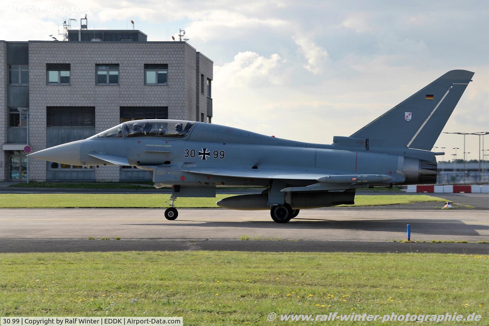 30 99, Eurofighter EF-2000 Typhoon T C/N GT023, Eurofighter EF-2000 Typhoon - GAF German Air Force - GT023 - 30+99 - 20.09.2017 - CGN