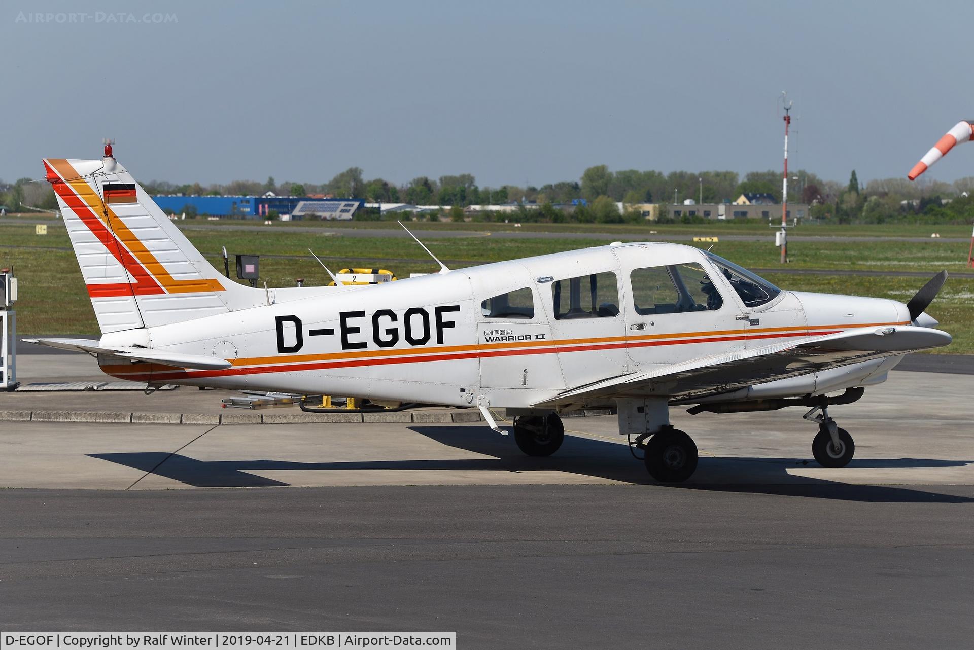 D-EGOF, 1982 Piper PA-28-161 Warrior II C/N 28-8216122, Piper PA-28-161 Warrior 2 - ATC Aviation Training & Transport Center GmbH - 28-8216122 - D-EGOF - 21.04.2019 - EDKB