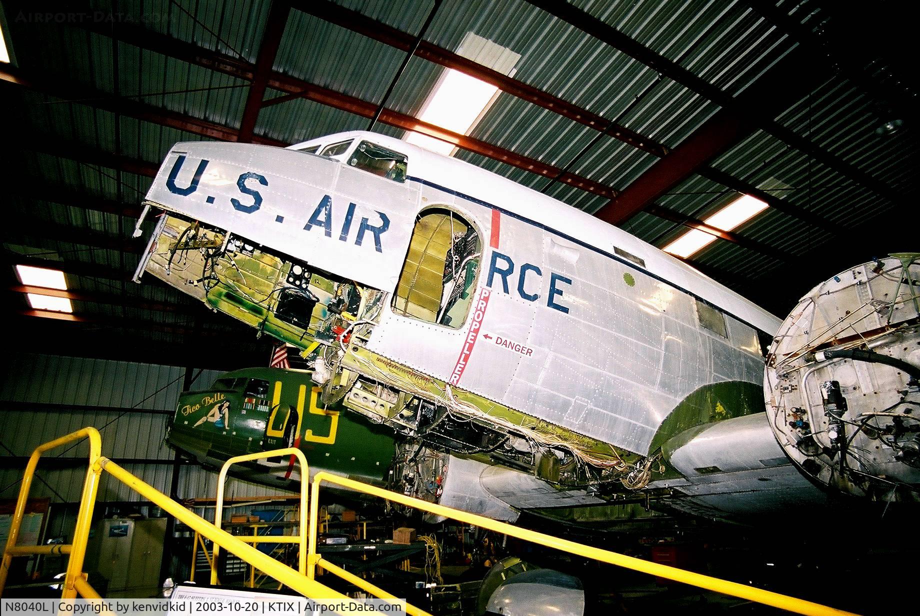 N8040L, 1945 Douglas C-47 C/N 45-972, At the Valliant Air Command Museum.