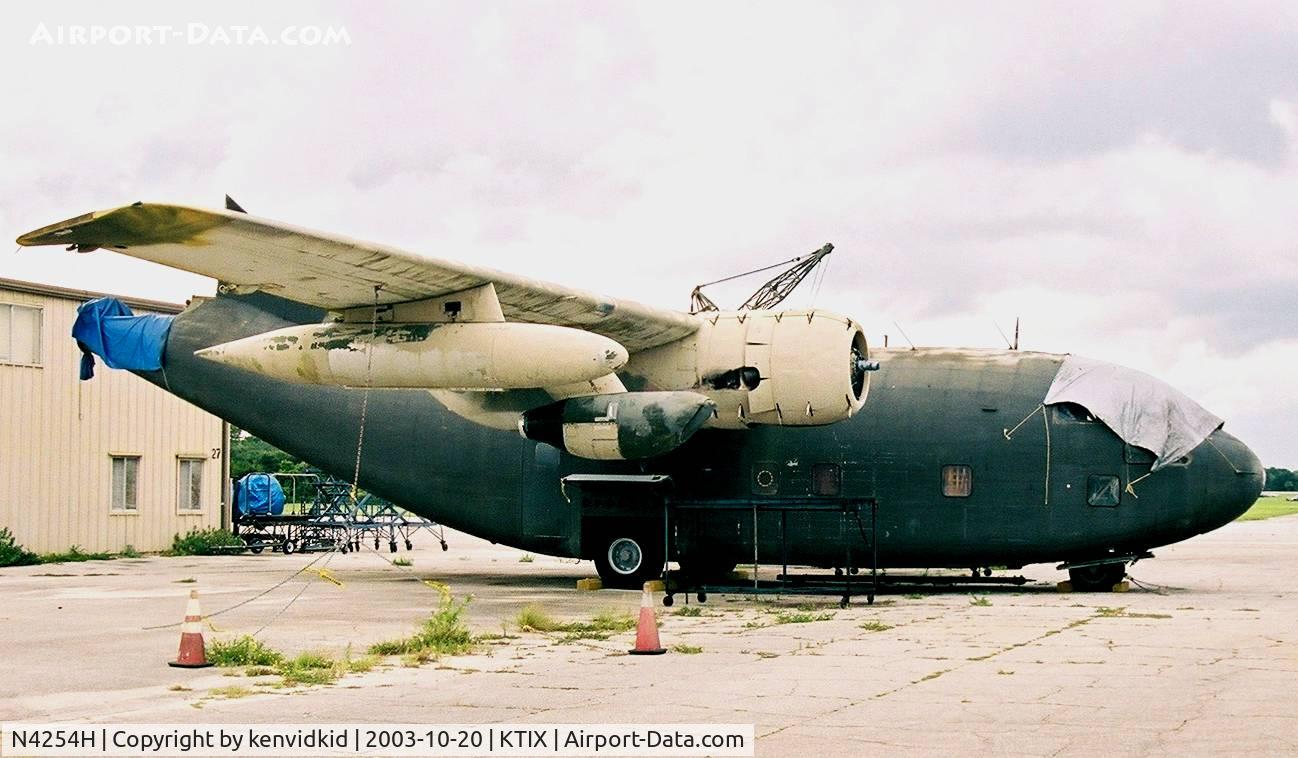 N4254H, 1955 Fairchild C-123K Provider C/N 20052, At Titusville Airport.