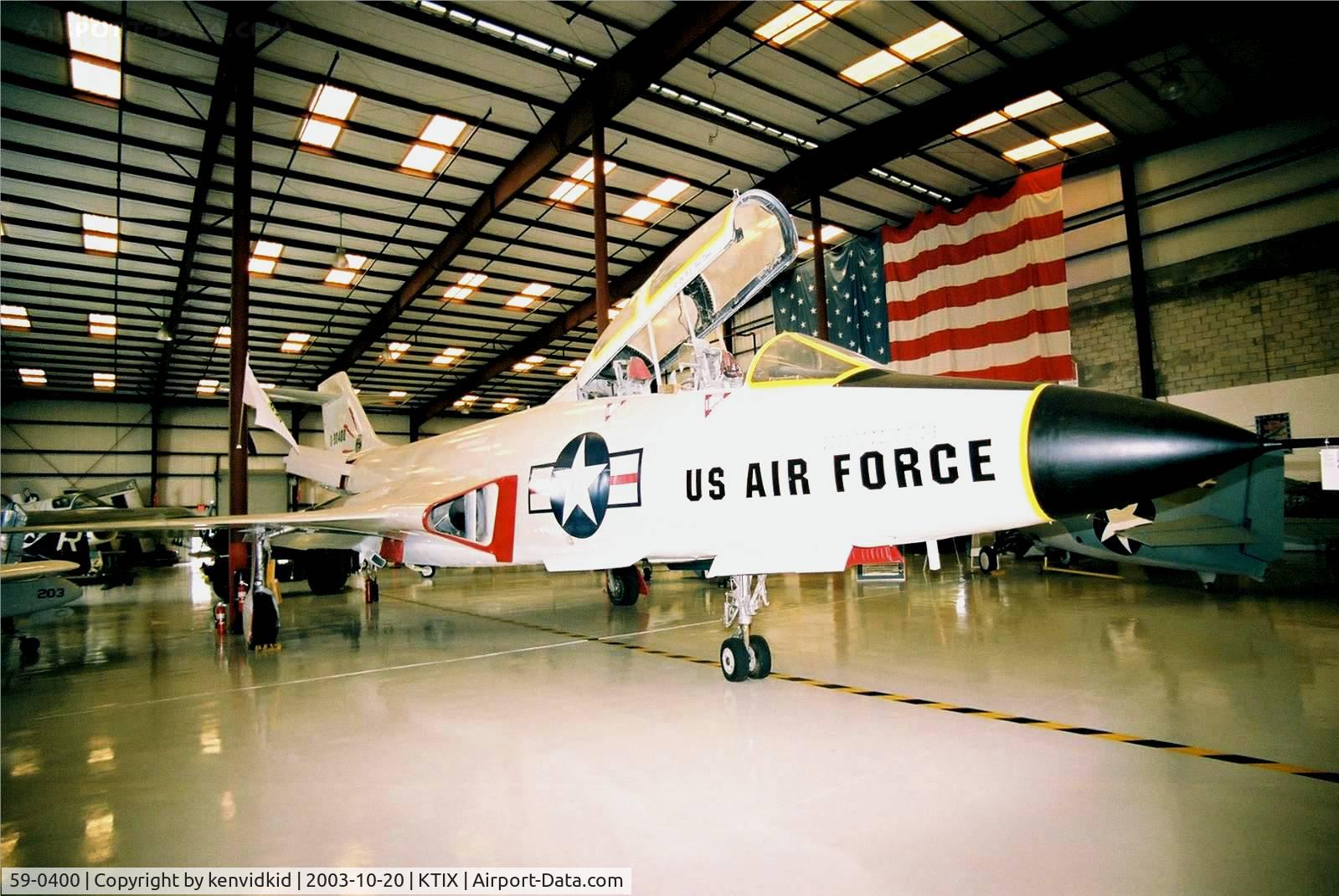 59-0400, 1959 McDonnell F-101F Voodoo C/N 724, At the Valliant Air Command Museum.