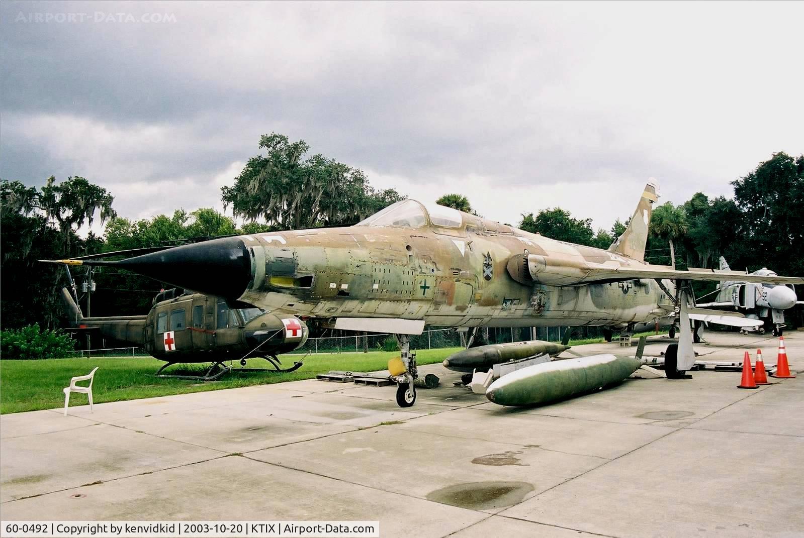 60-0492, 1960 Republic F-105D Thunderchief C/N D180, At the Valliant Air Command Museum.