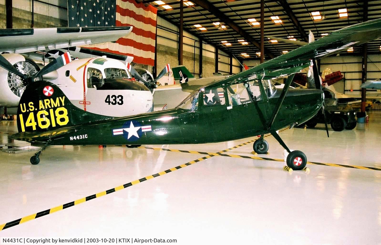 N4431C, Cessna L-19E Bird Dog C/N 24549, At the Valliant Air Command Museum.