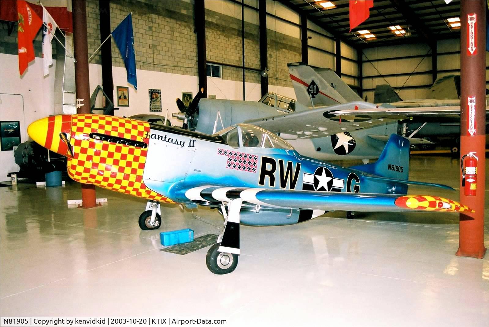 N81905, 1978 North American P-51D Mustang Replica C/N 001 (N81905), At the Valliant Air Command Museum.