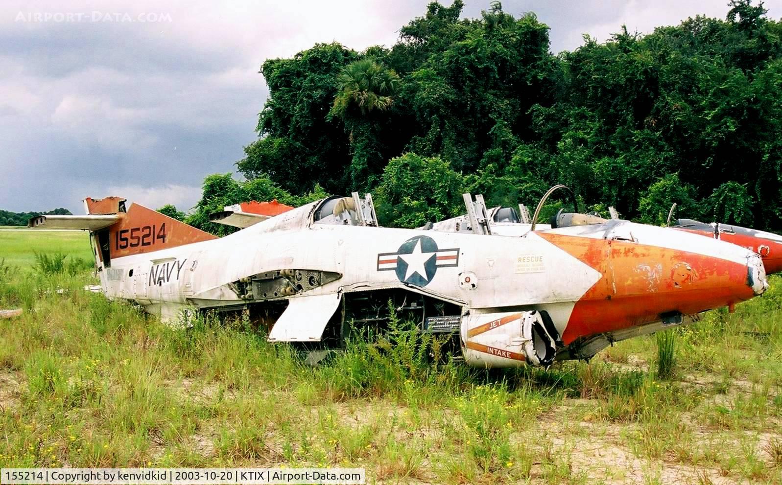 155214, North American T-2B Buckeye C/N 310-9, At the Valliant Air Command Museum.