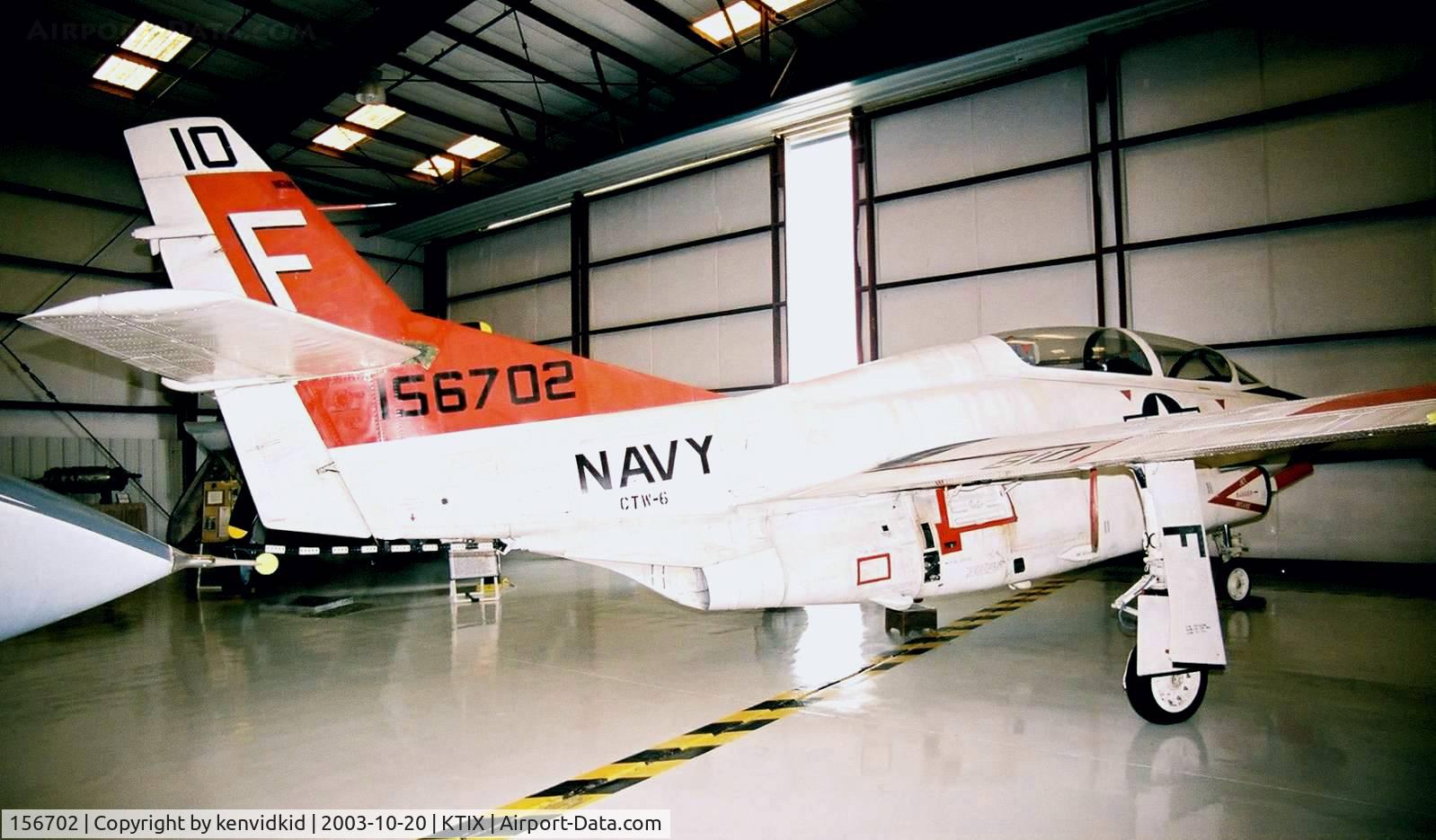 156702, North American T-2C Buckeye C/N 318-17, At the Valliant Air Command Museum.