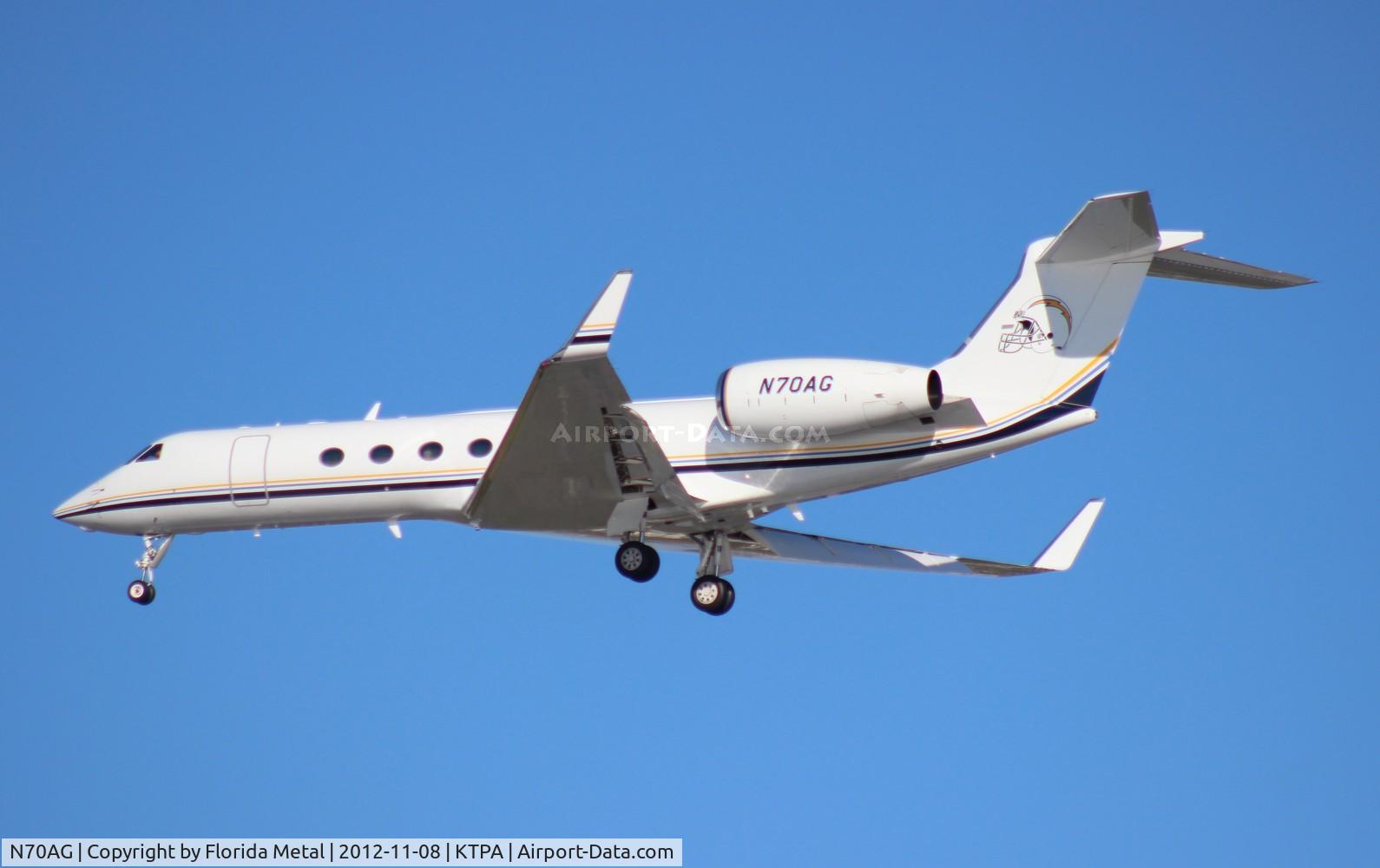 N70AG, 1997 Gulfstream Aerospace G-V C/N 522, TPA 2012