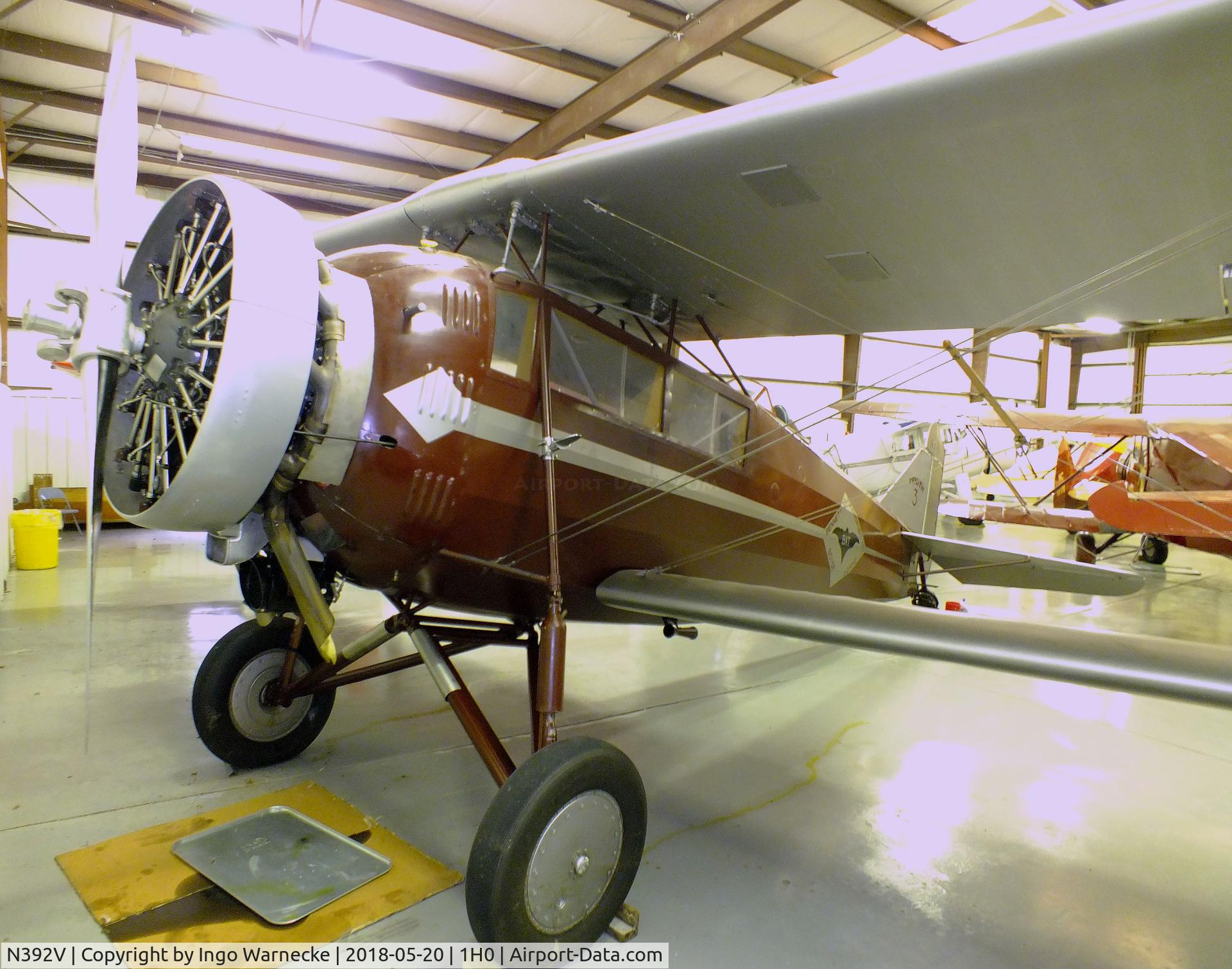 N392V, 2004 Zenith Z6A C/N 3, 1927 Zenith Z-6A at the Aircraft Restoration Museum at Creve Coeur airfield, Maryland Heights MO